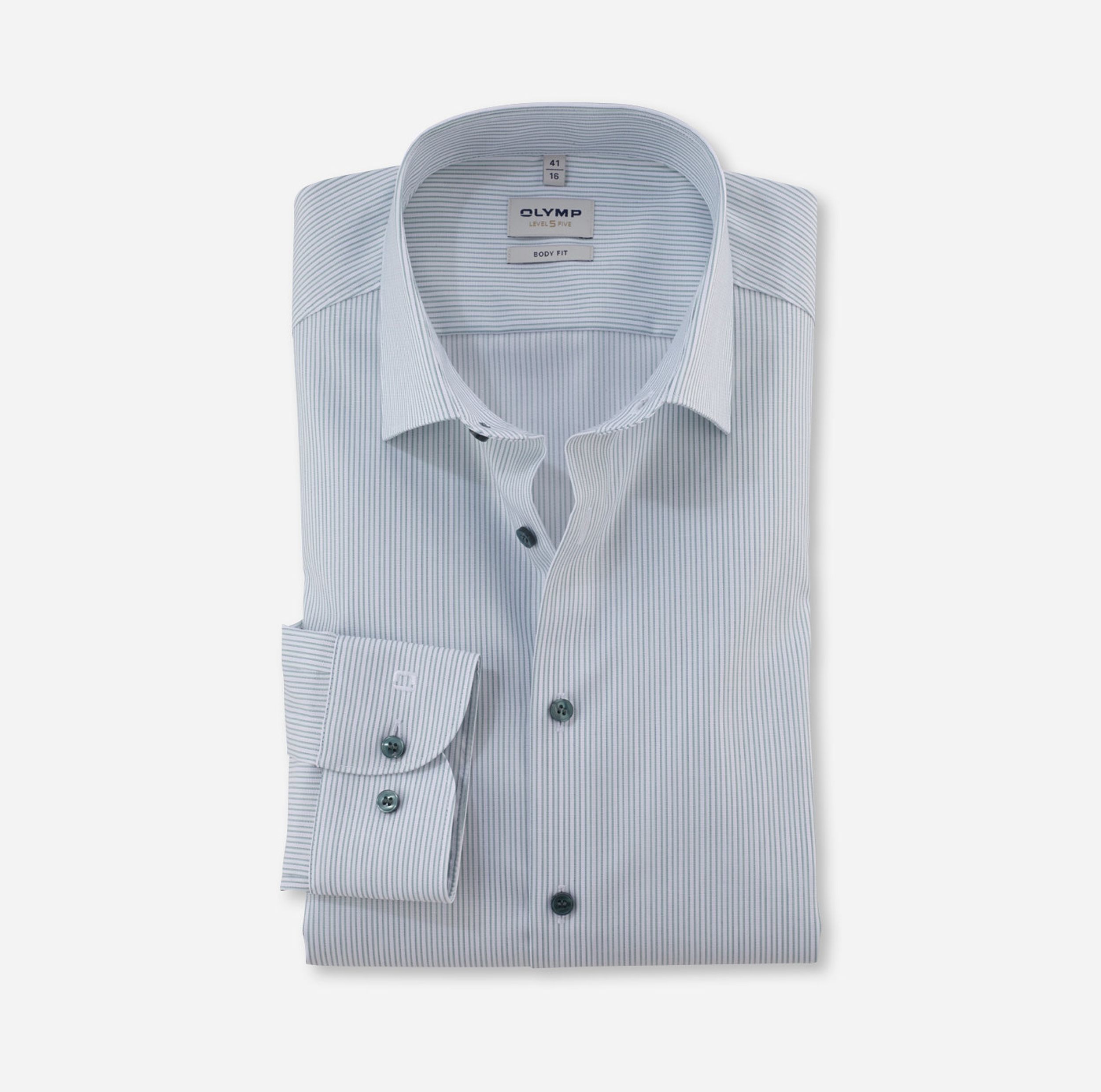 Olymp |  Olymp Hemd Modern Fit  | 43 | grün