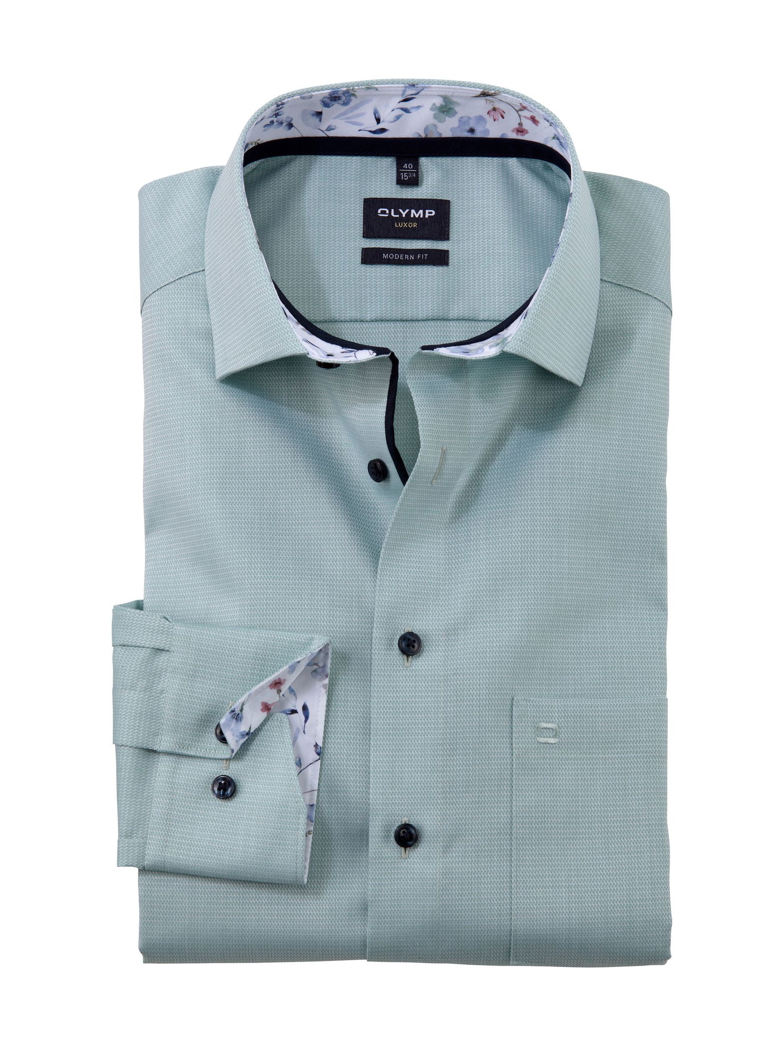 Olymp |  Olymp Hemd Modern Fit  | 43 | grün