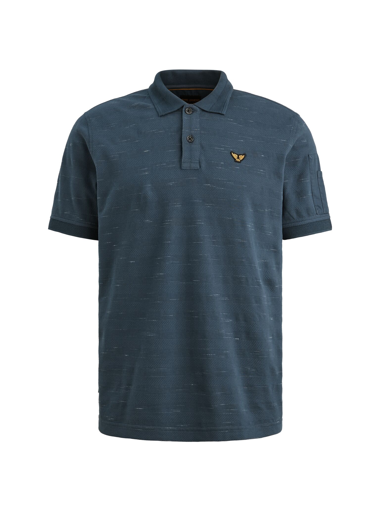 Short sleeve polo injected popcorn, Sargasso Sea #1