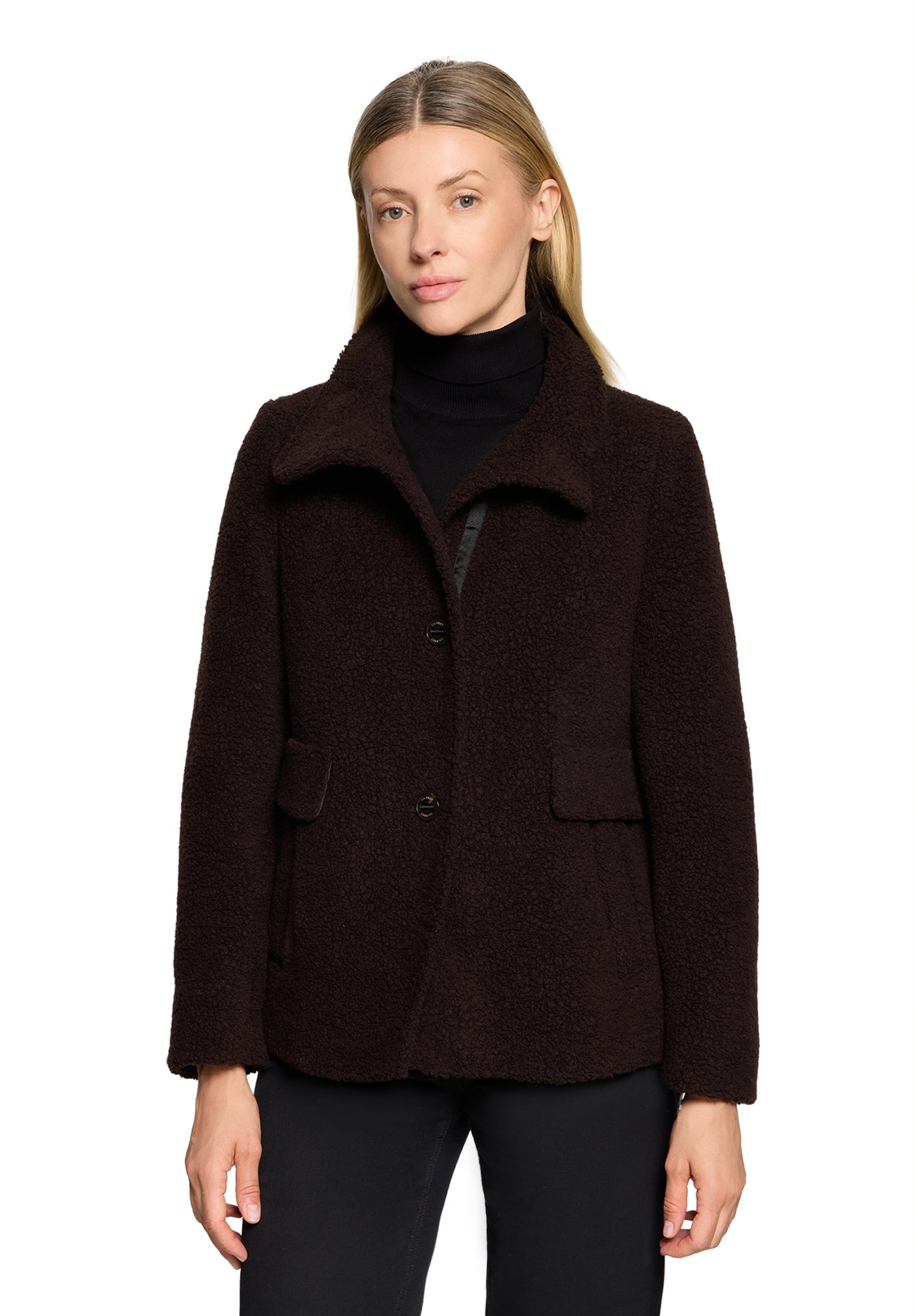 Jacke Wolle, Dark Brown Melange #3