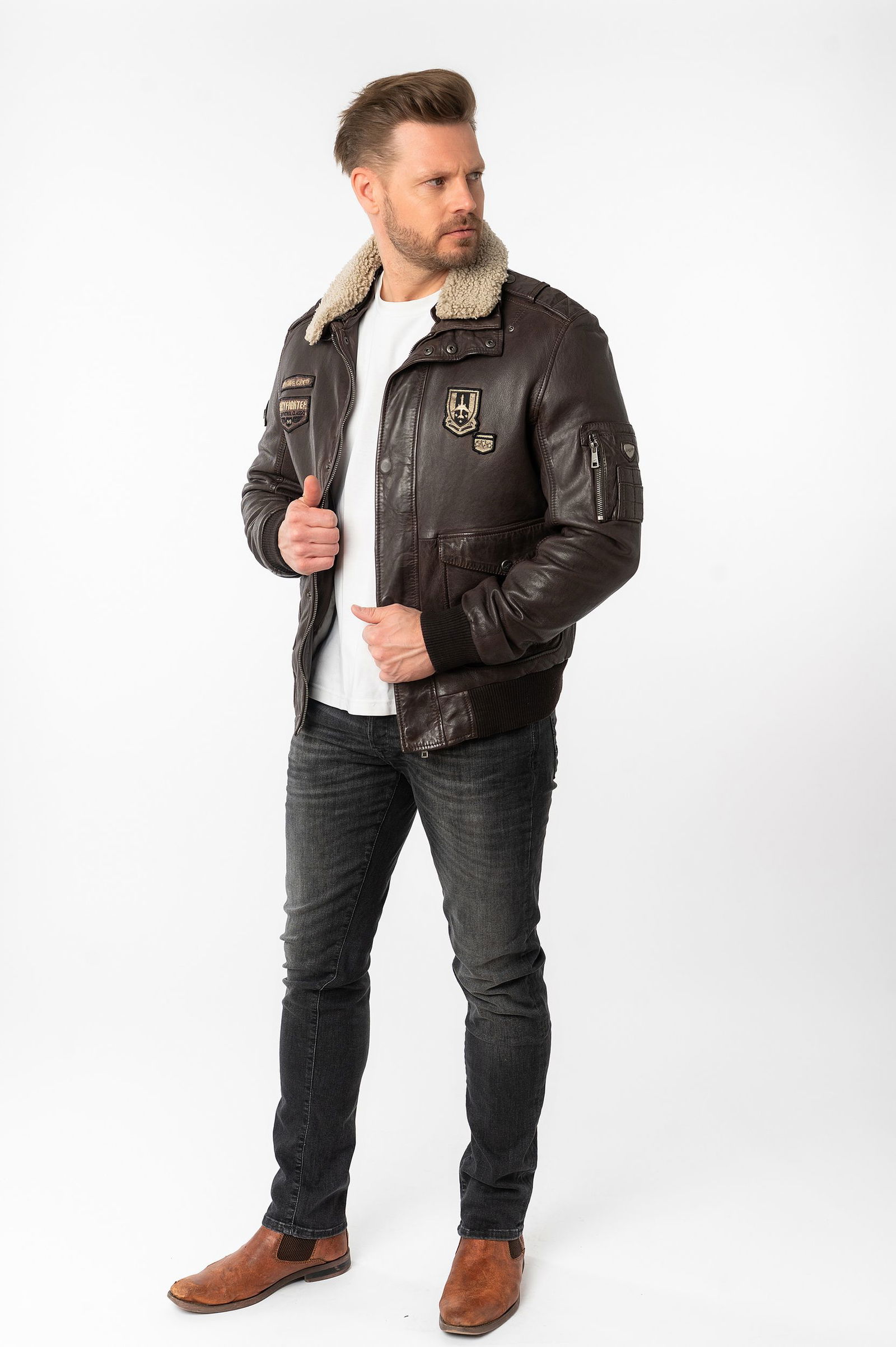 f88b73f673410d98c91f6a7b0bf105f6 Gipsy |  Mauritius Gipsy Lederjacke Pilotenjacke MMCruise | 3XL