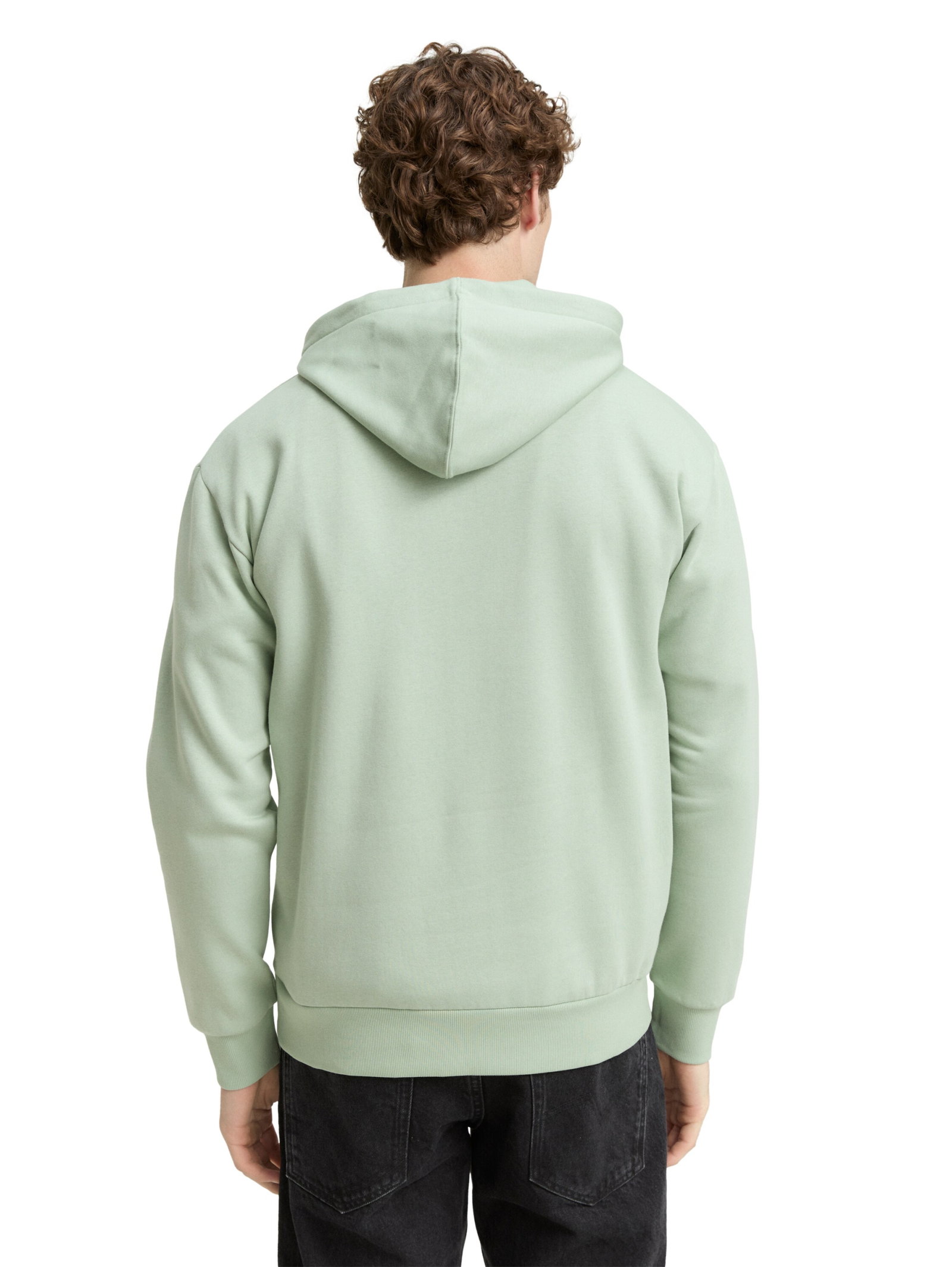 printed sweat hoodie, Fresh Mint Green #4