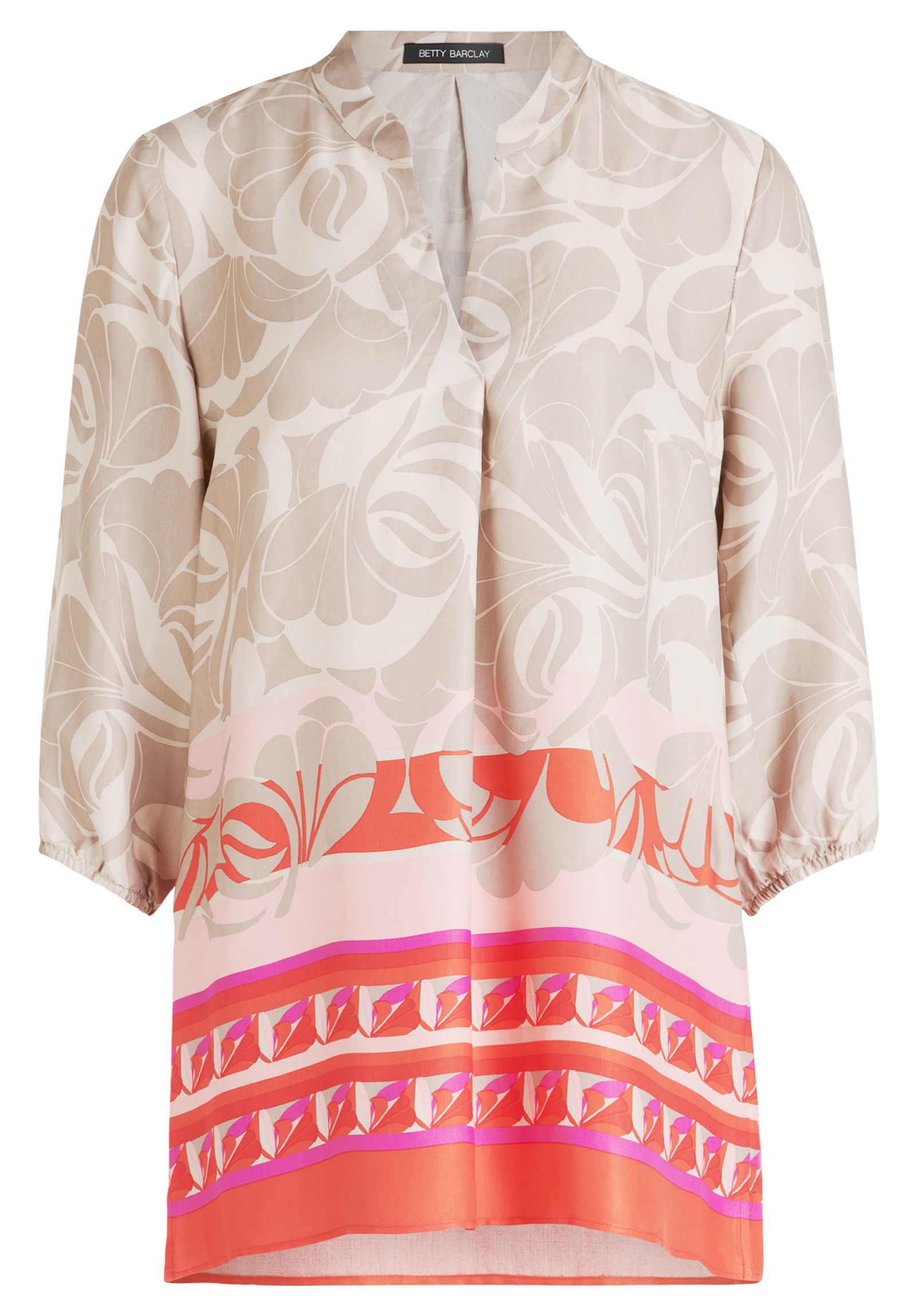 e05080c9d9f178fbba41a45a85044379 Betty Barclay |  Betty Barclay Druckbluse  | 48 | taupe/rot