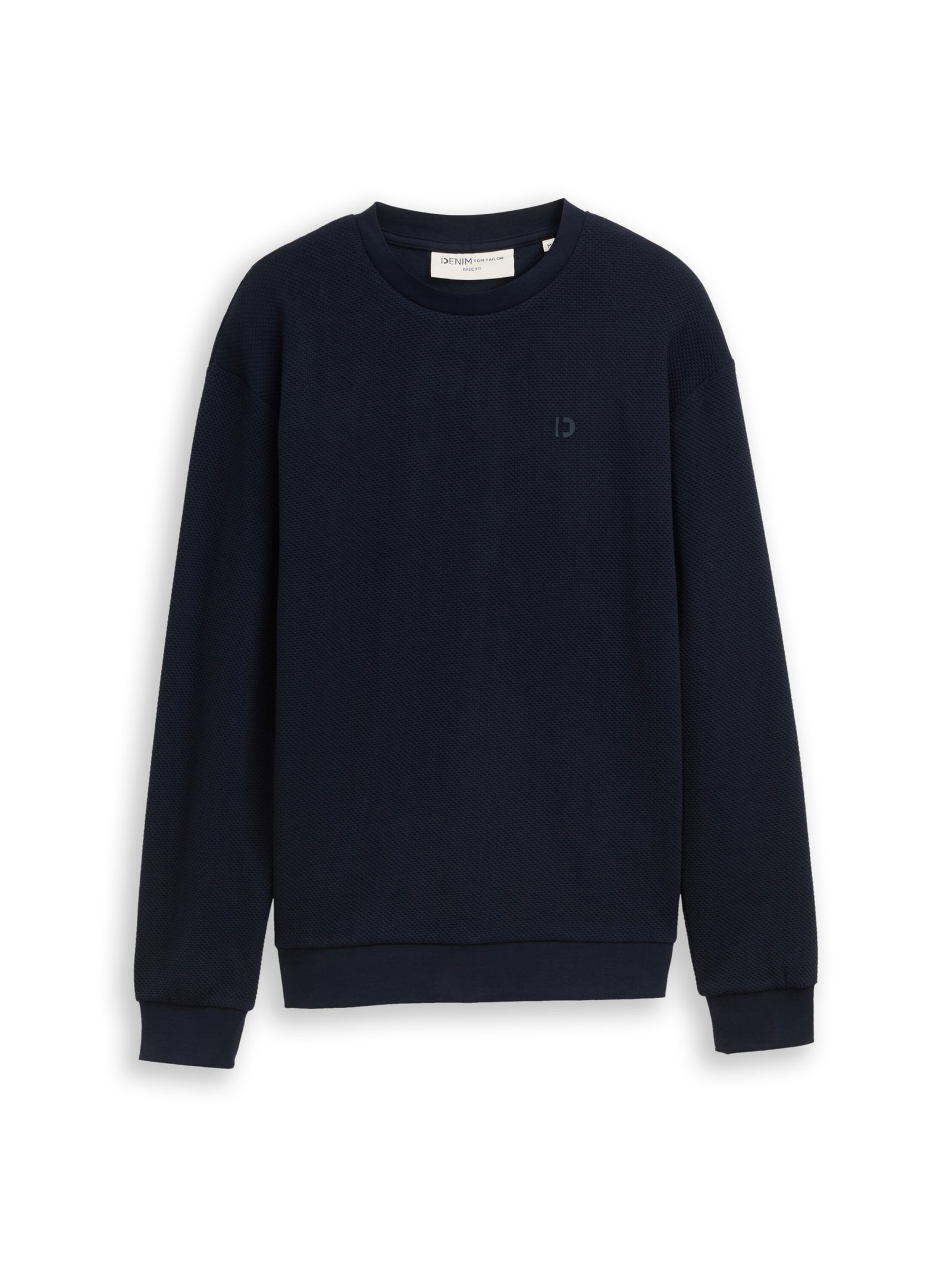structured crew neck, sky captain blue #7