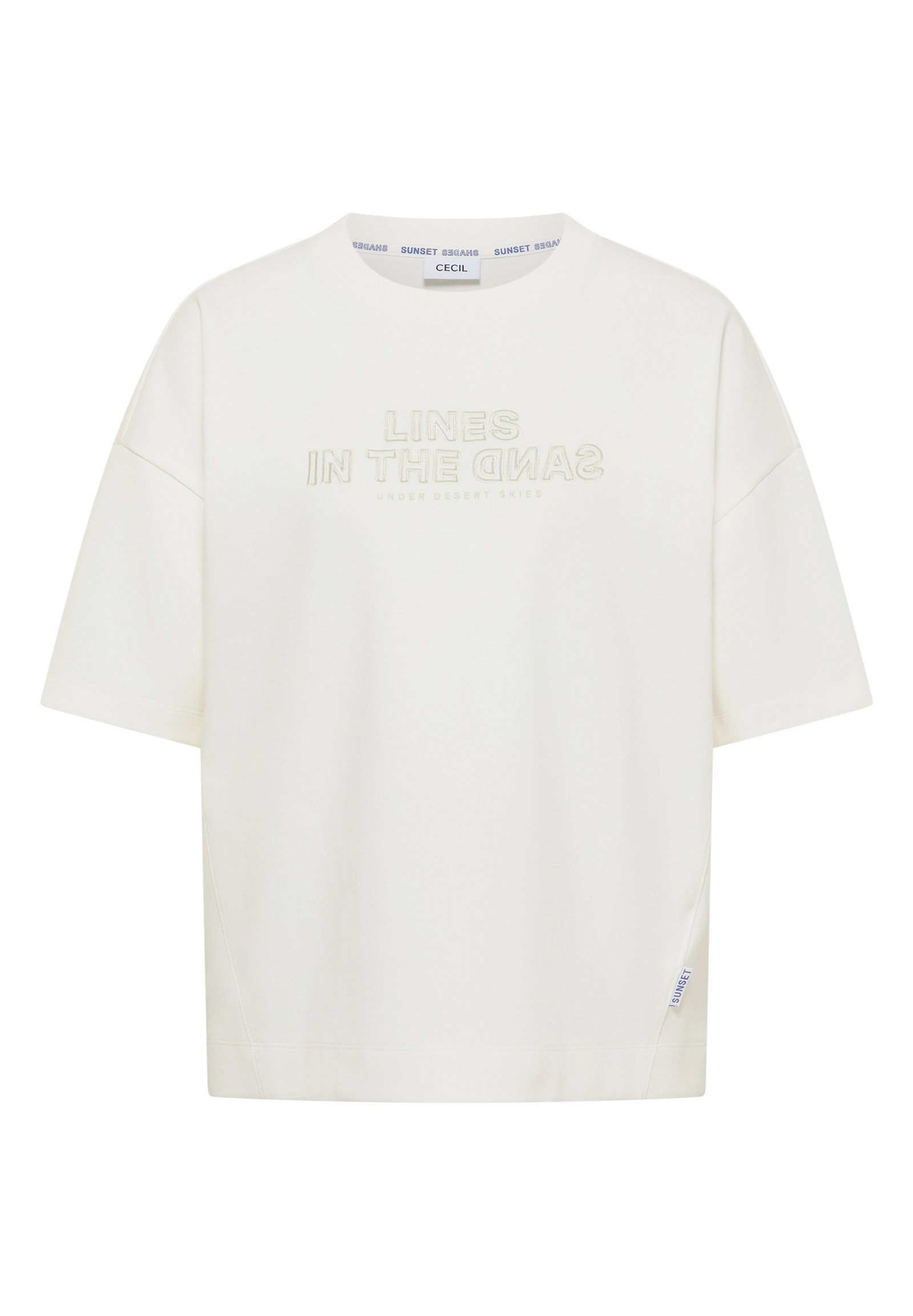 Sweatshirt w. Embroidery, vanilla white #1