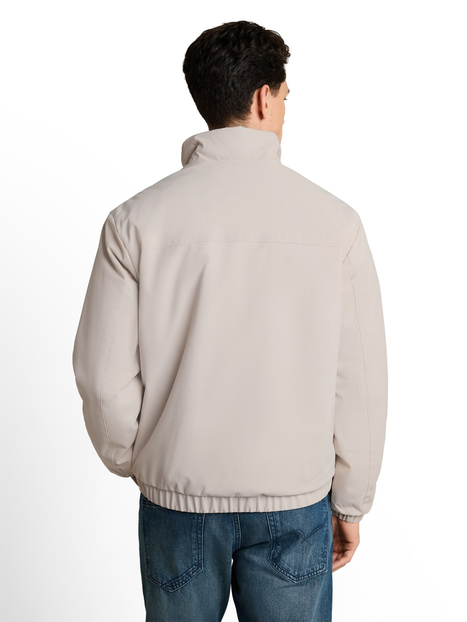 stand-up collar blouson, Dusty Beige #4