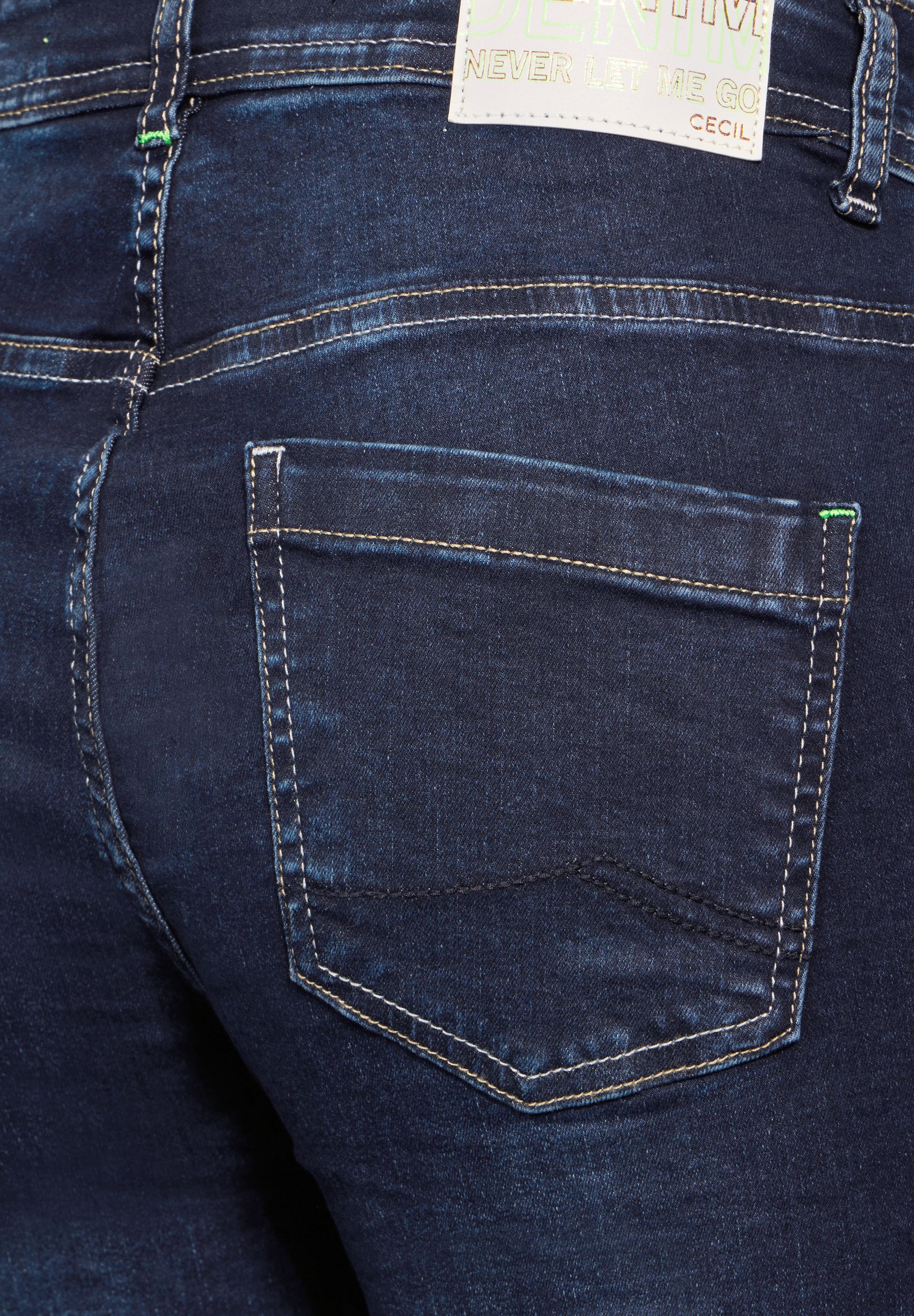 CECIL |  CECIL Slim Jeans  | 29/30 | dark blue wash