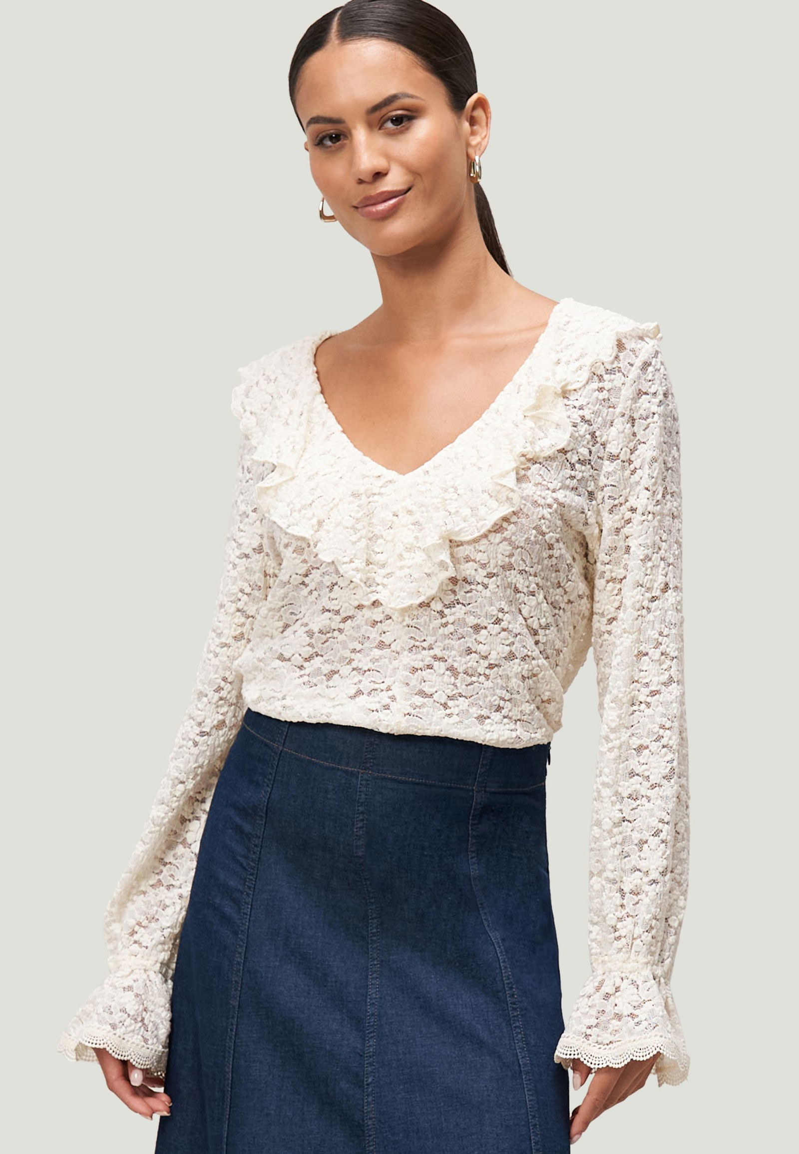 ce3ec4a505b5f61f86a40c02c48d5b50 Zero | Zero Druckbluse | 36 | eggnog