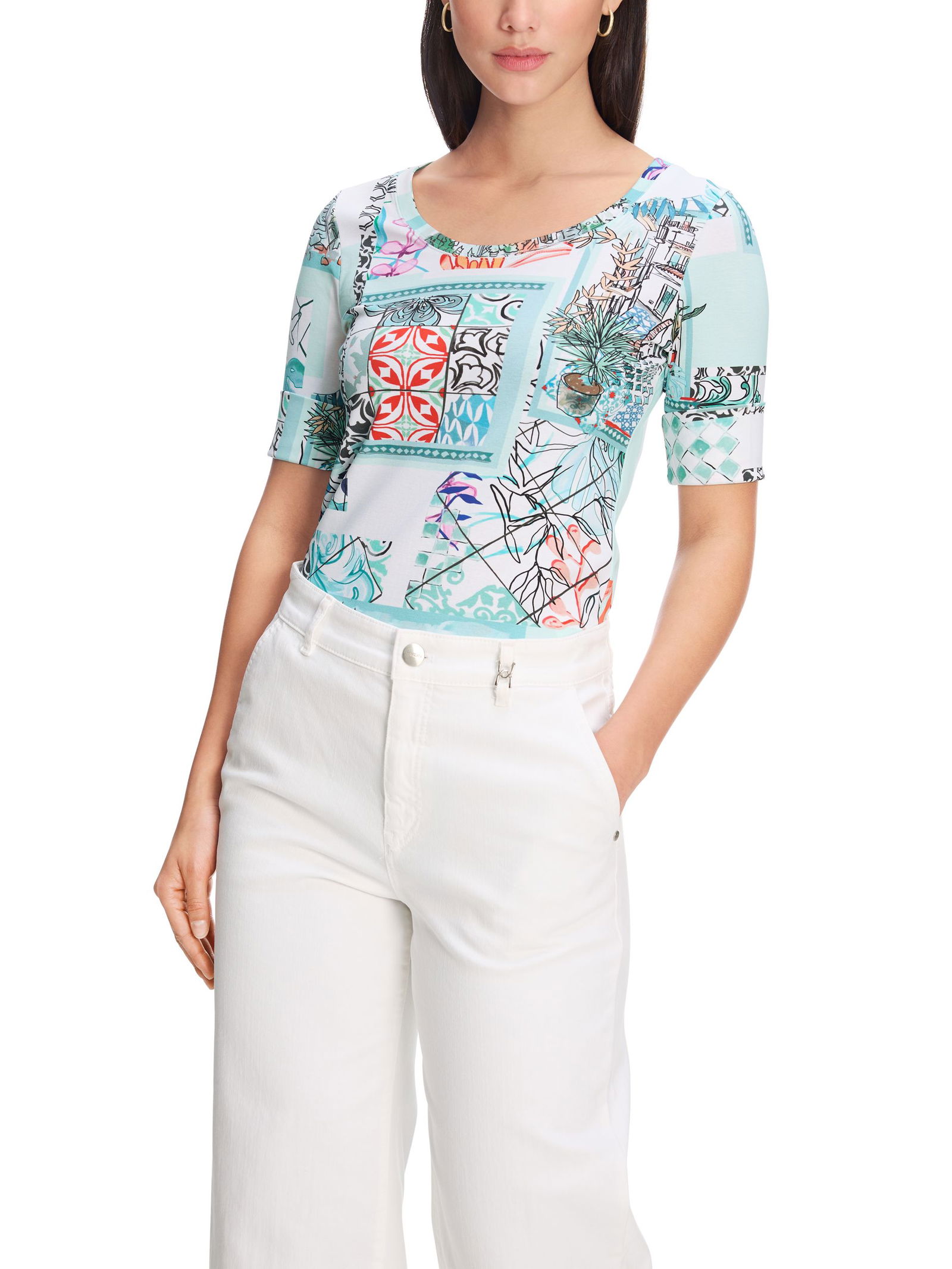 Marc Cain Collections | Bedrucktes Shirt | 40 | breath