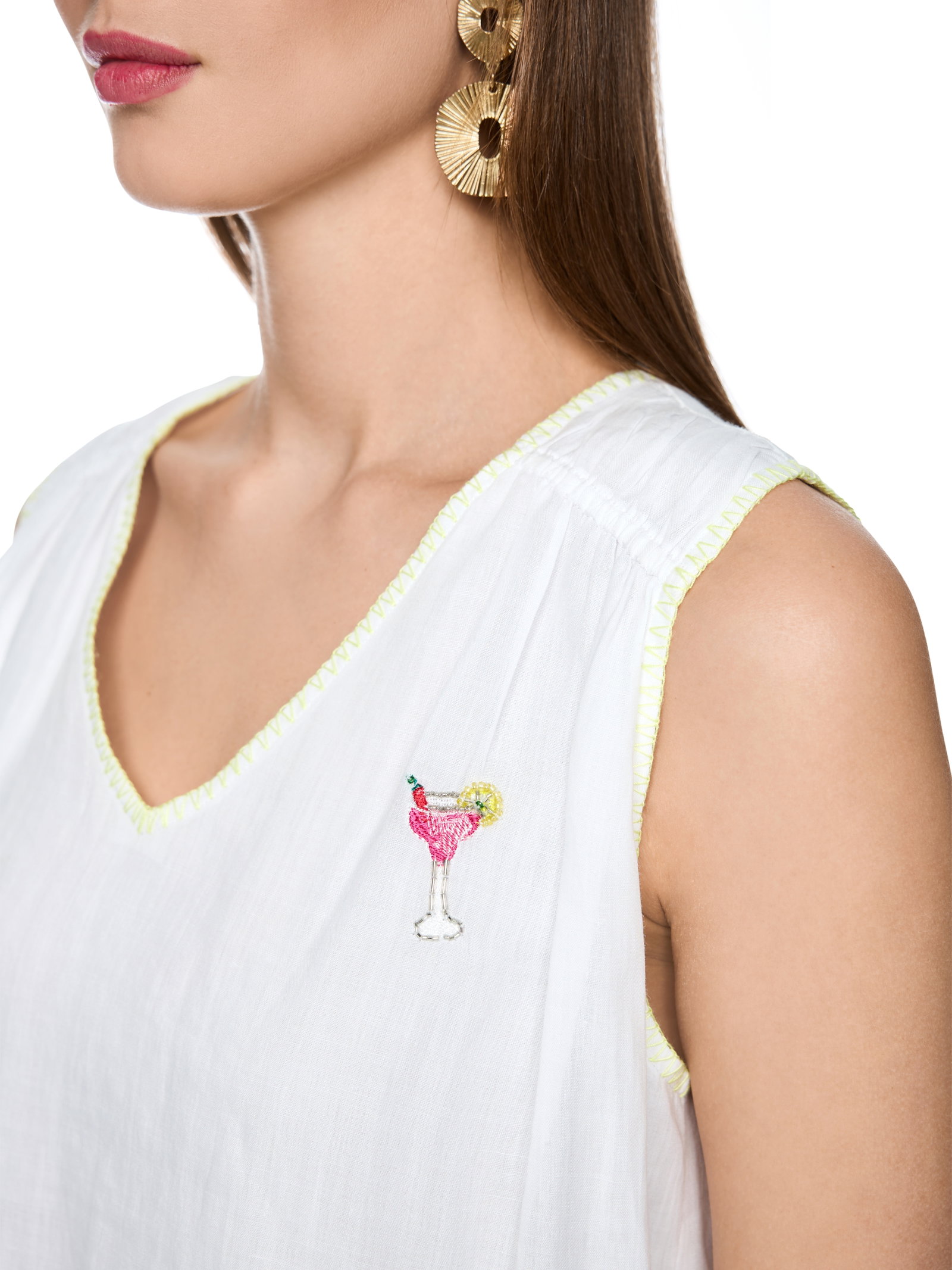 Marc Cain Sports lockeres Top mit Stickereipatches #4