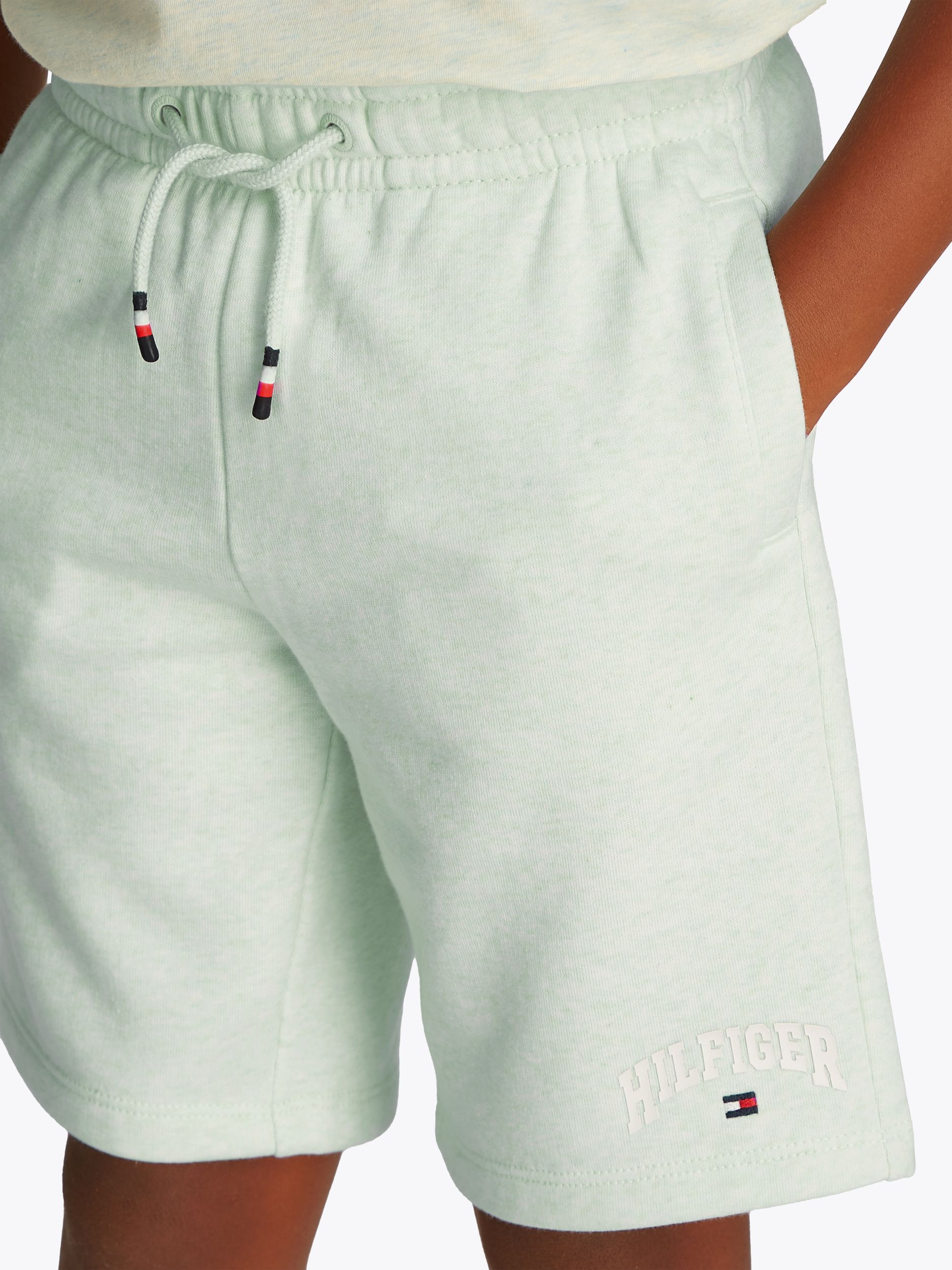 Tommy Hilfiger |  HILFIGER VARSITY SWEATSHORT | 14 | dew green heather