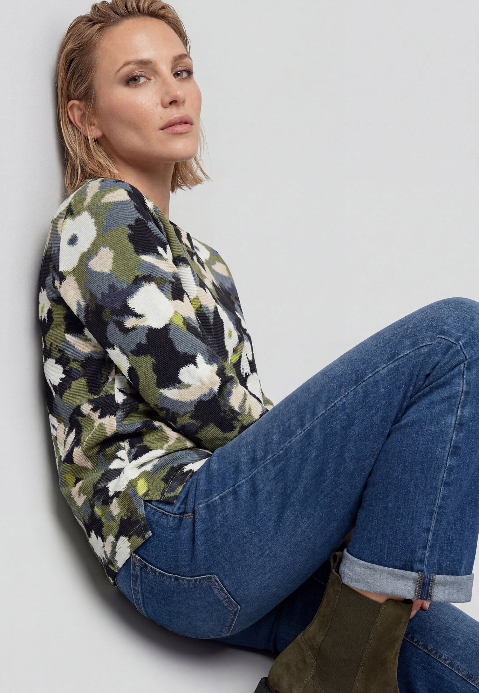 Sweatshirt Long Sleeves, Moss Green #4