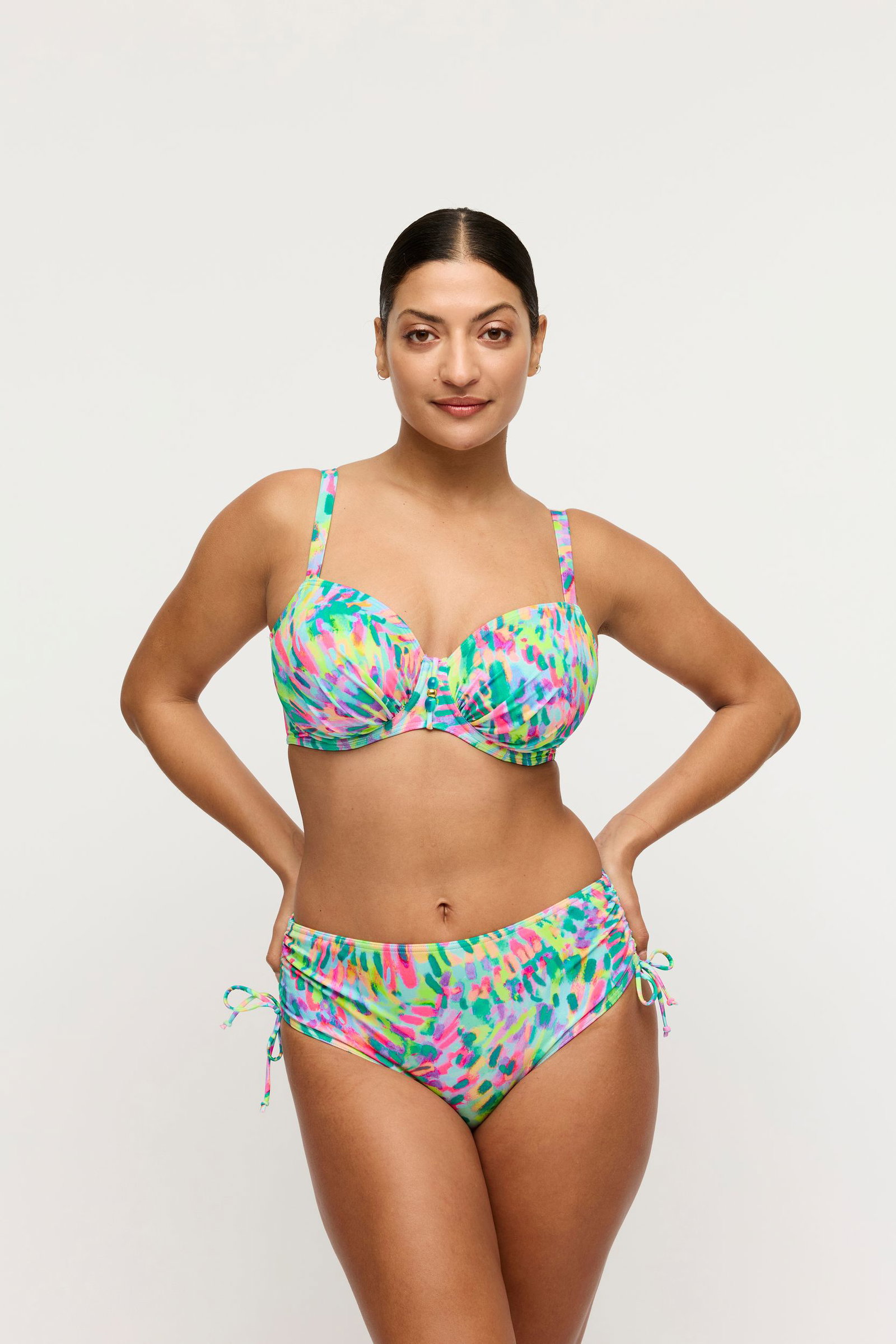 808a371042bc4f0f91fbdad8bdf0a297 PrimaDonna | DOUALA Impressionist Summer Bikini Taillenslip m. Schnur | 42 | impressionist summer