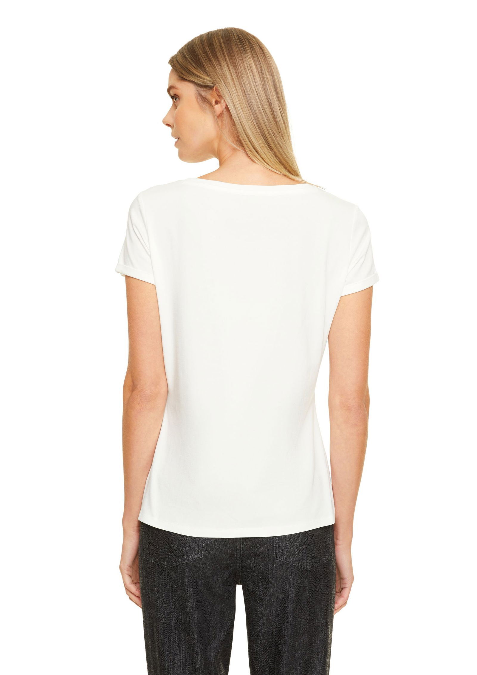 Comma |  Artwork-Shirt | 36 | weiß