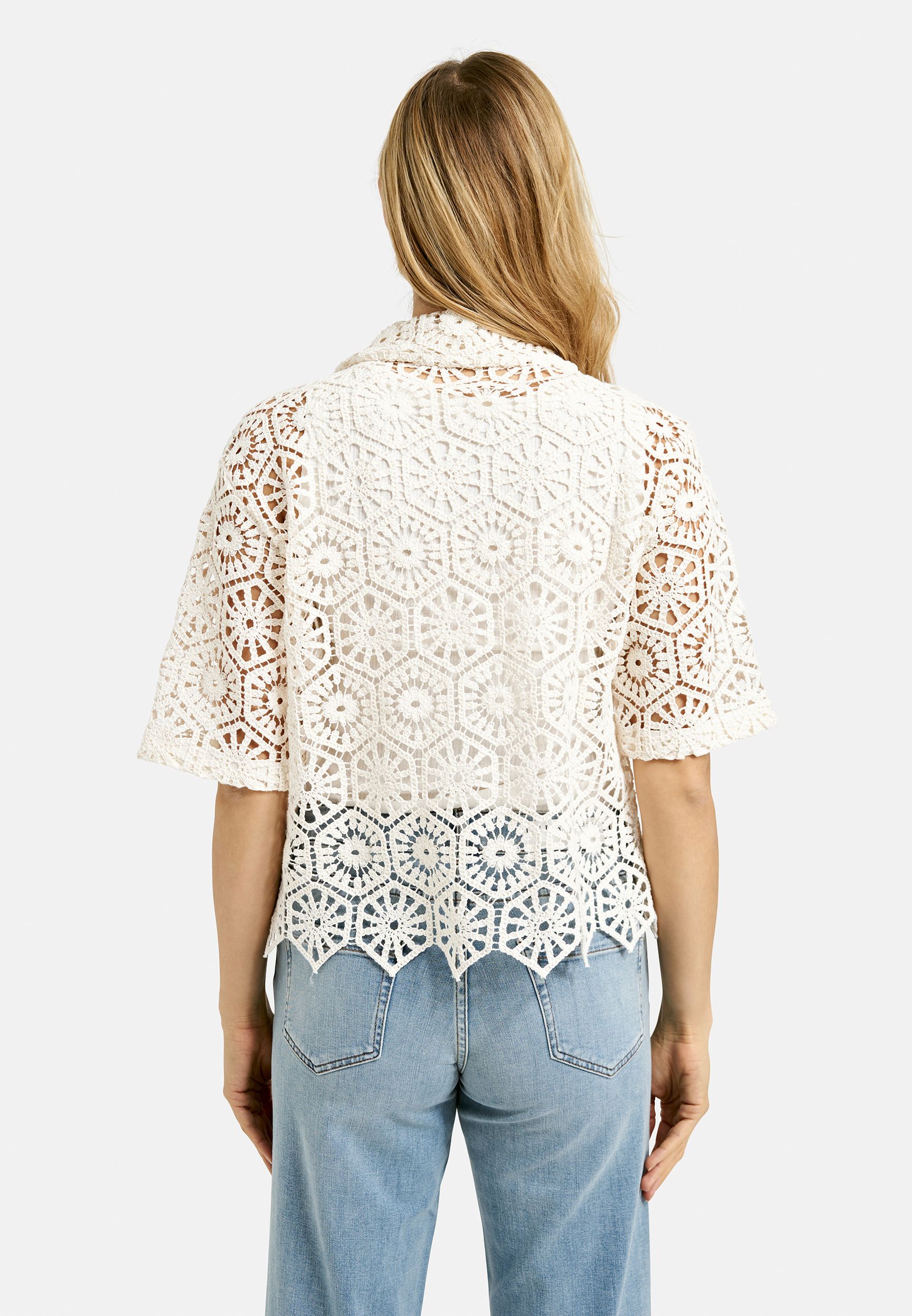 Smith&Soul |  Smith&Soul Druckbluse  | L | cream white