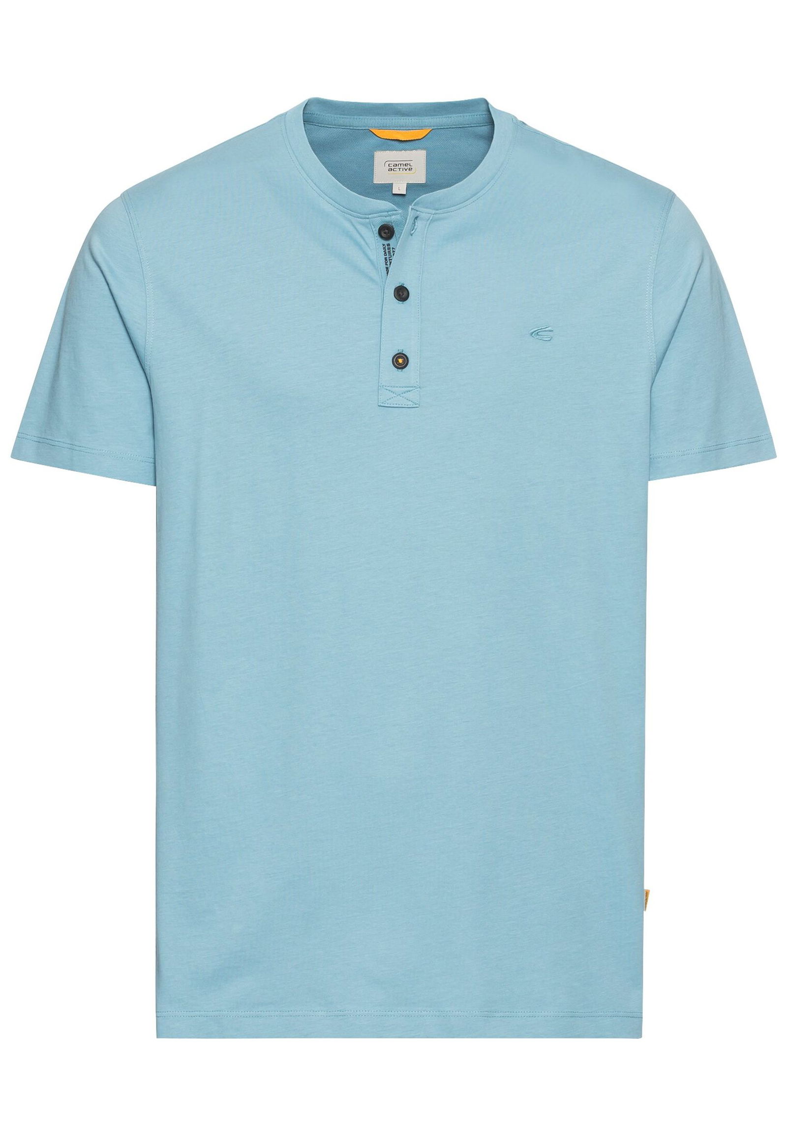 2b57d0c28ffd497c0025baa4f8cac6da Camel Active | Camel Active Kurzarm Henley aus Organic Cotton | M | asphalt