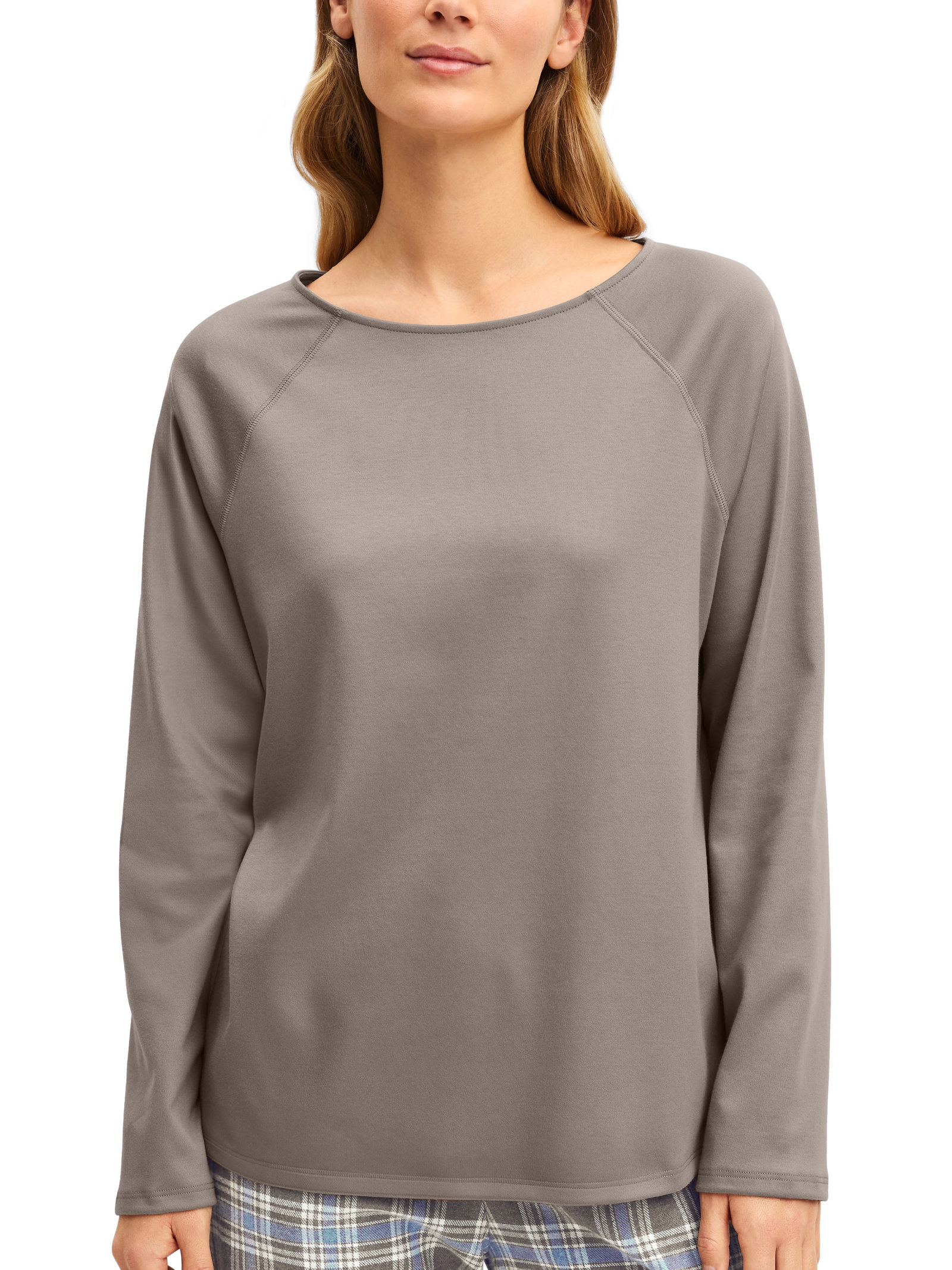 DAMEN Shirt langarm, truffle mousse #7