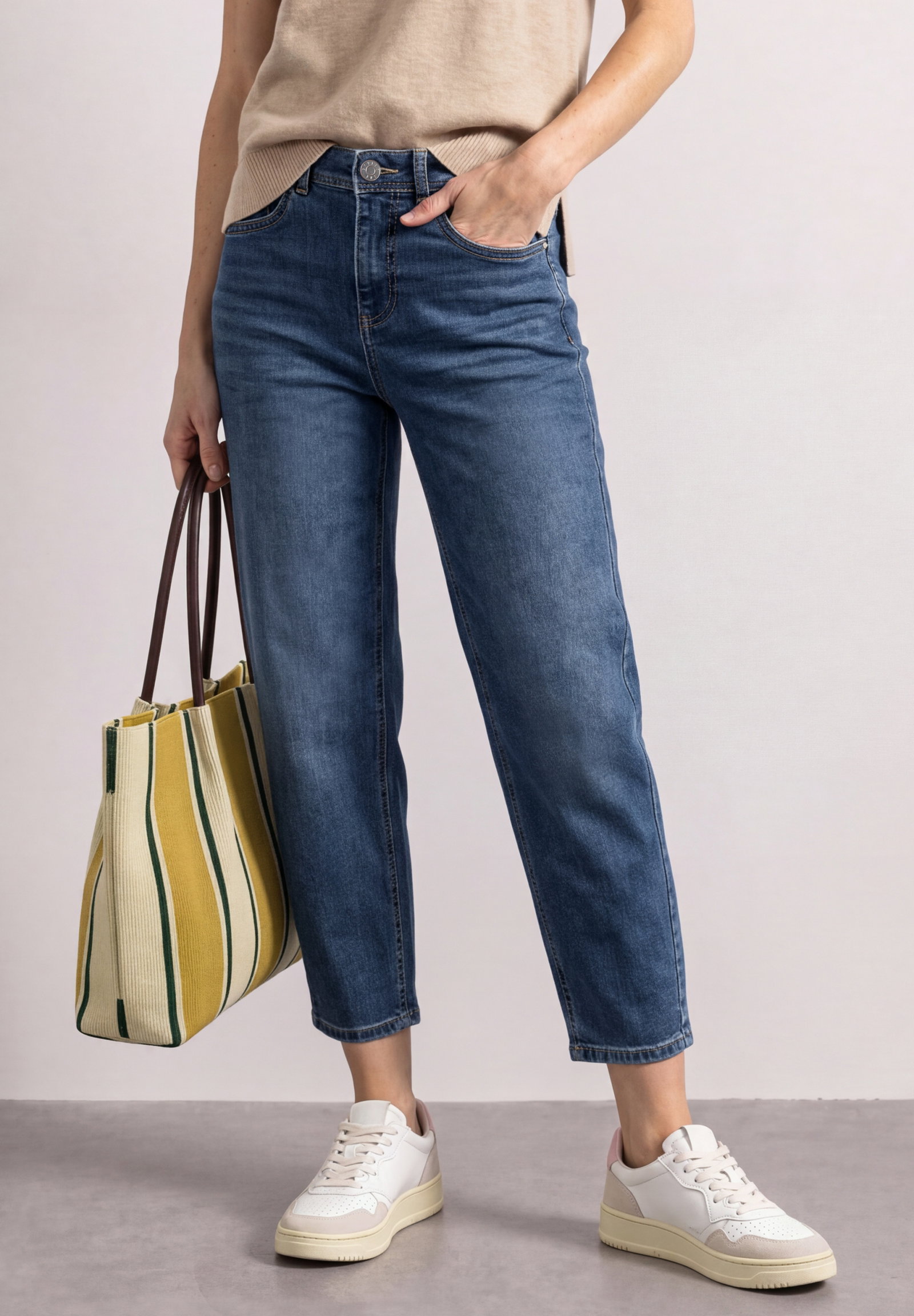 QR Style Karlie Barrel,hw,mid, Medium Blue washed #3
