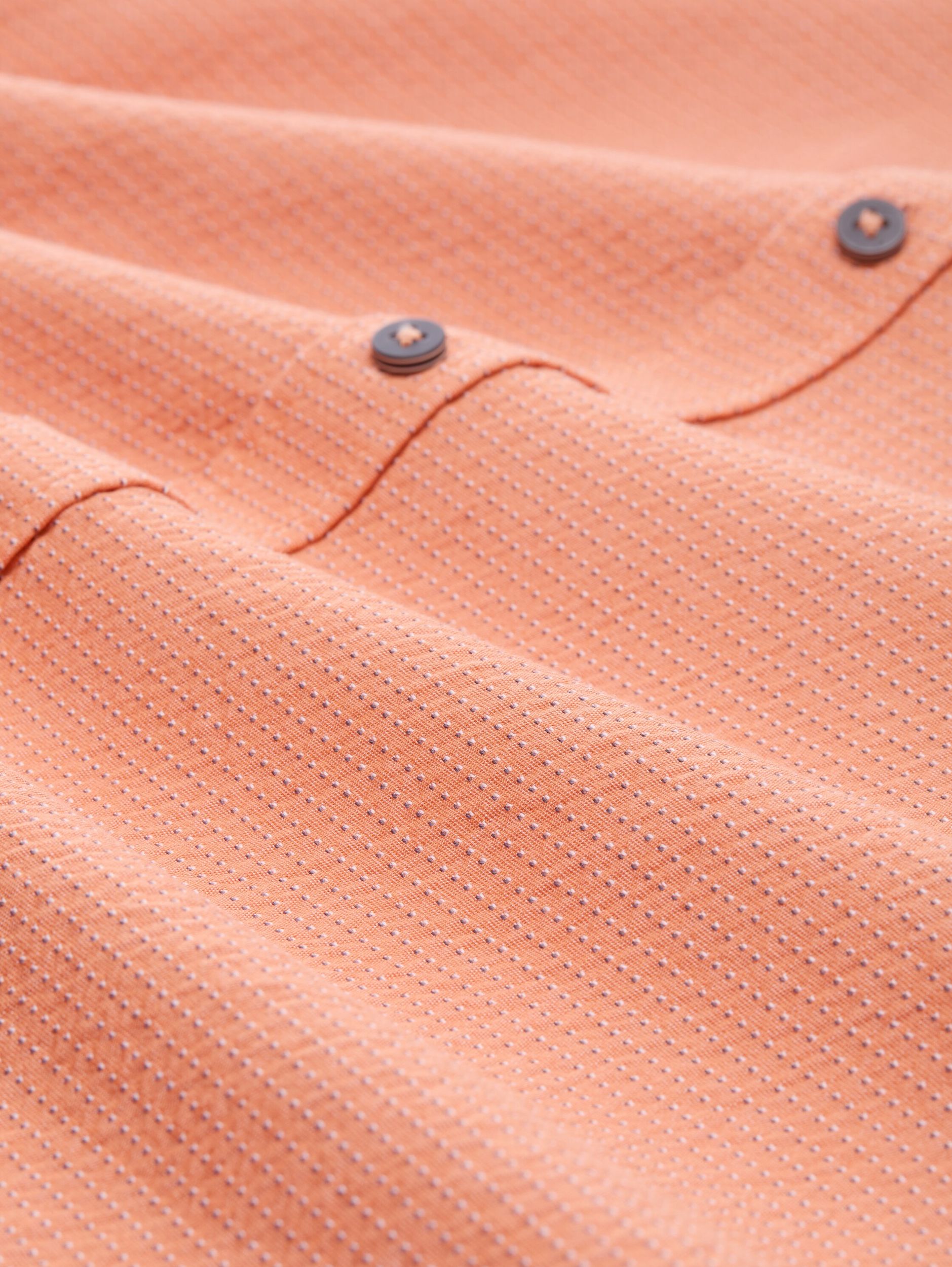 Tom Tailor |  Tom Tailor Hemd Slim Fit  | L | brick orange multicolor dot