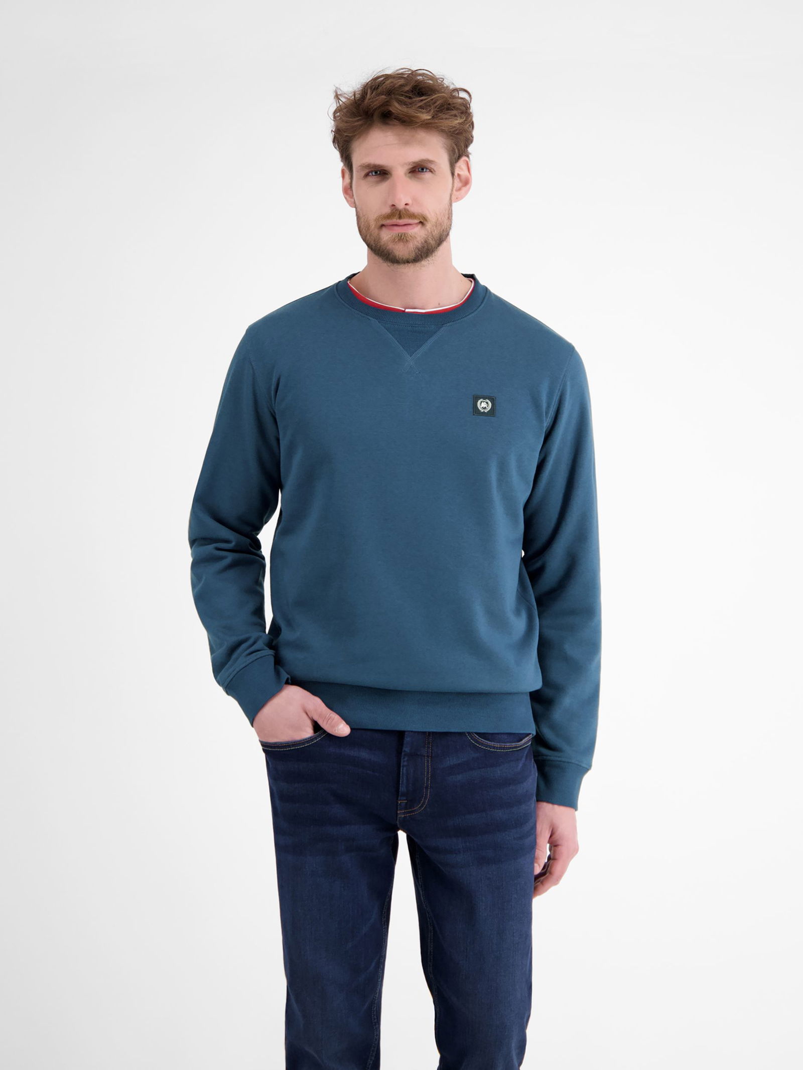  | SWEATSHIRT/TROYER/RH/V-NE, SCANDINAVIAN RE | XXXL | storm blue