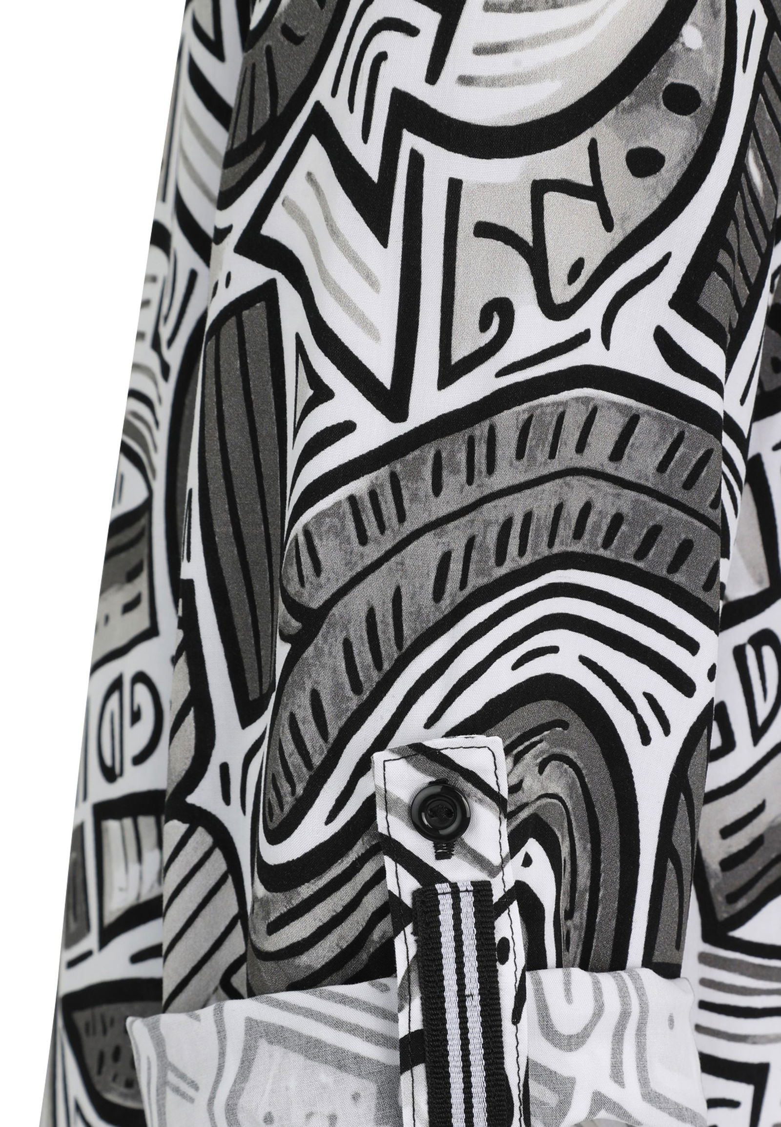 Doris Streich |  Doris Streich Druckbluse  | 46 | mittelgrau