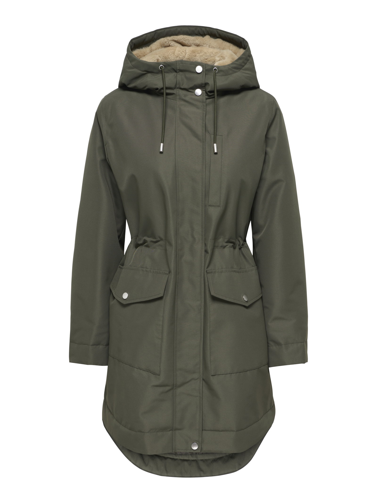 JDYVALENCIA PARKA COAT OTW SIJ, Chimera/FUR KELP #1