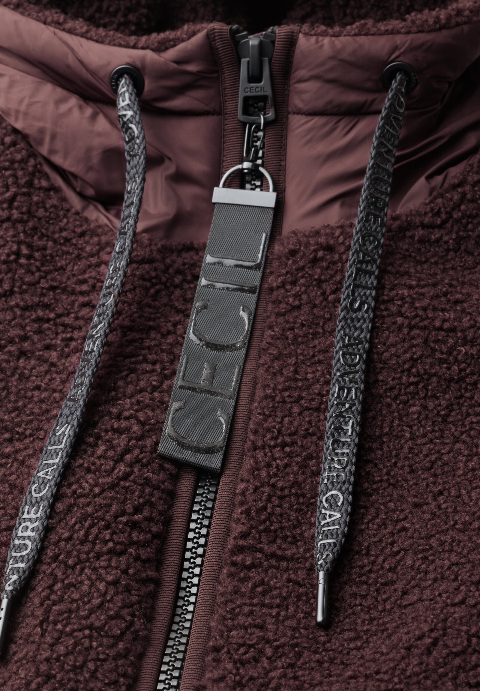 TOS Teddy Matmix Coat, berry red #2