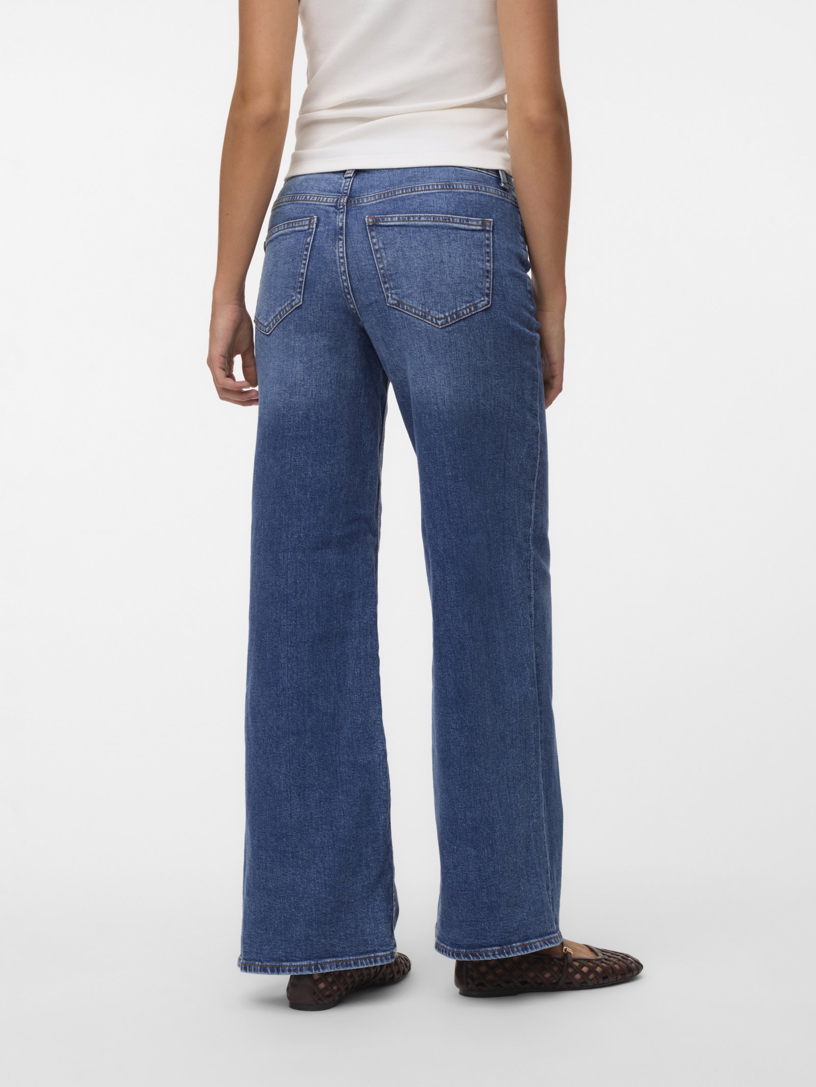 VMSANDIE-STRETCH MR WIDE JNS RA3087, Medium Blue Denim #4