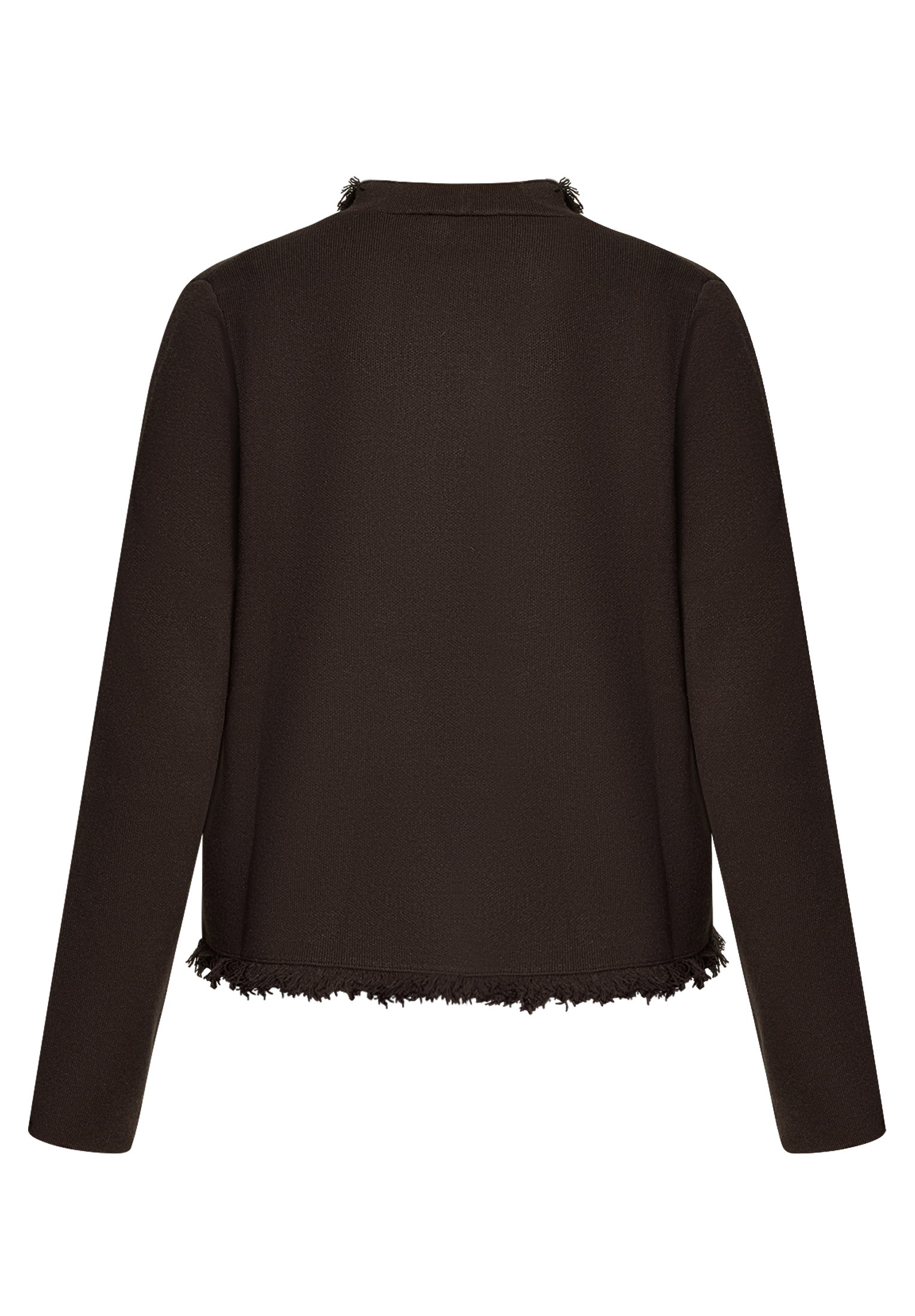 Strickjacke Kurz 1/1 Arm, Black Coffee #2