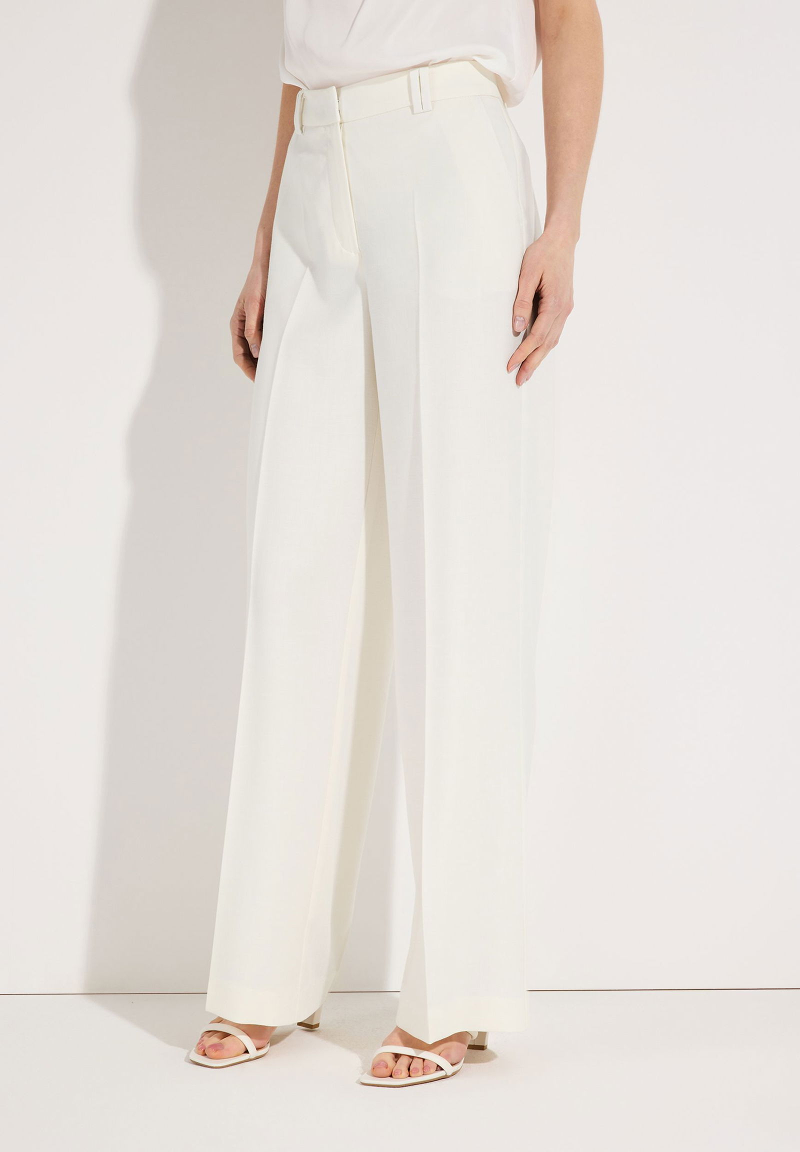 More & More |  weite Anzughose | 42 | ecru