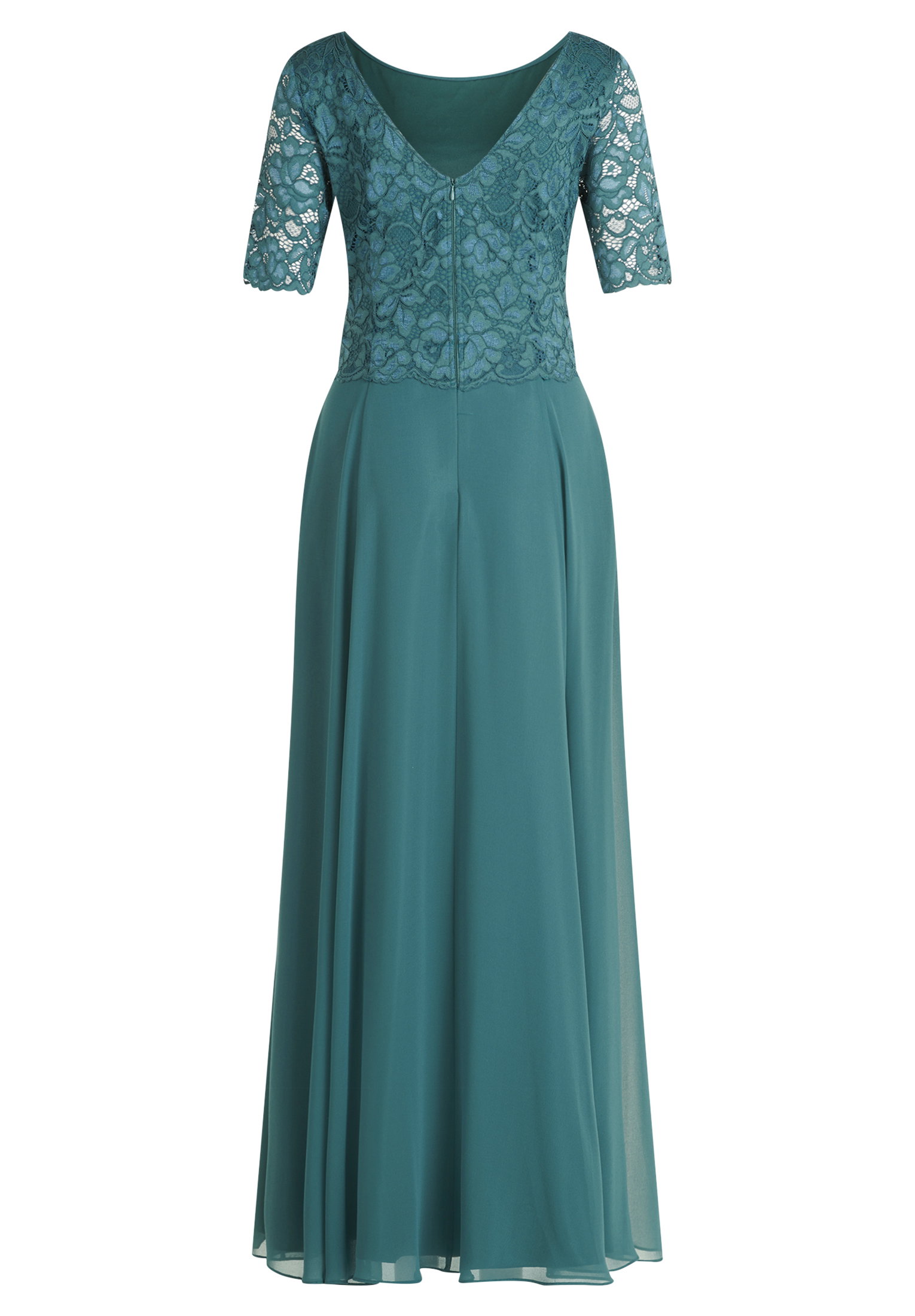 Kleid Lang 1/2 Arm, Dark Emerald #2