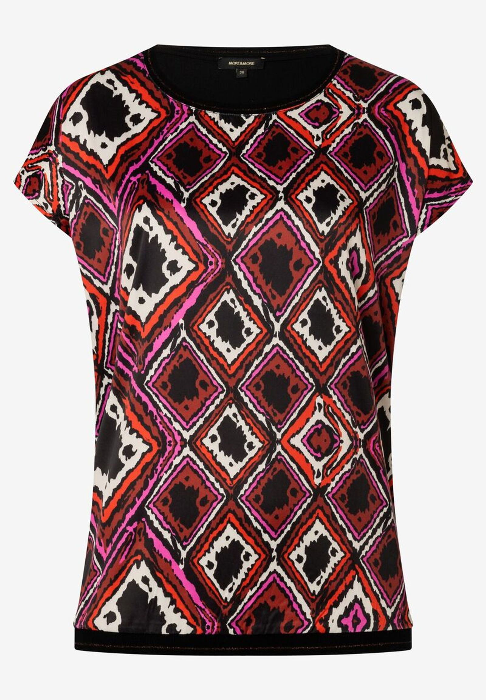 Blusenshirt  Rautenprint  Herbst-Kollektion