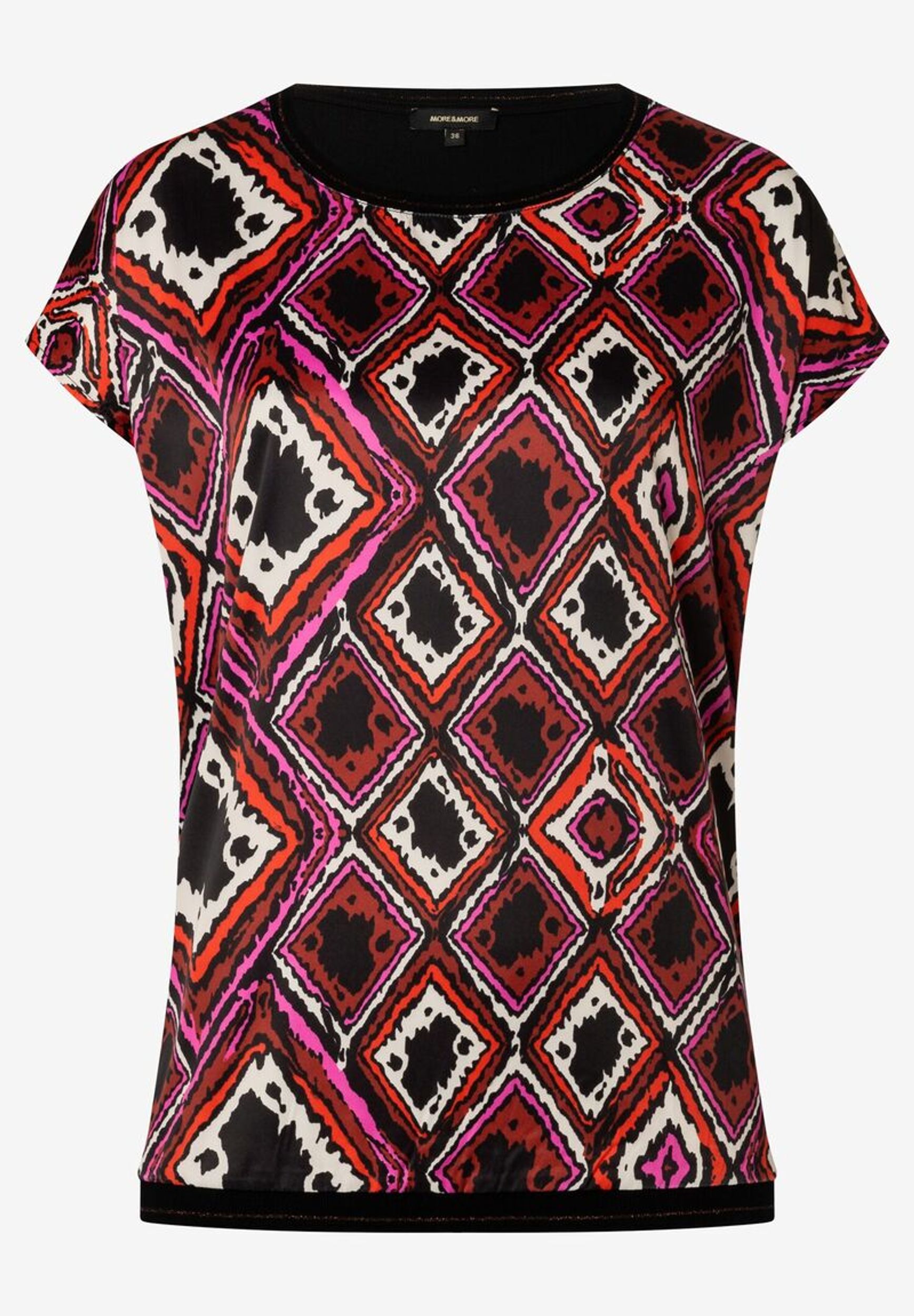Blusenshirt  Rautenprint  Herbst-Kollektion