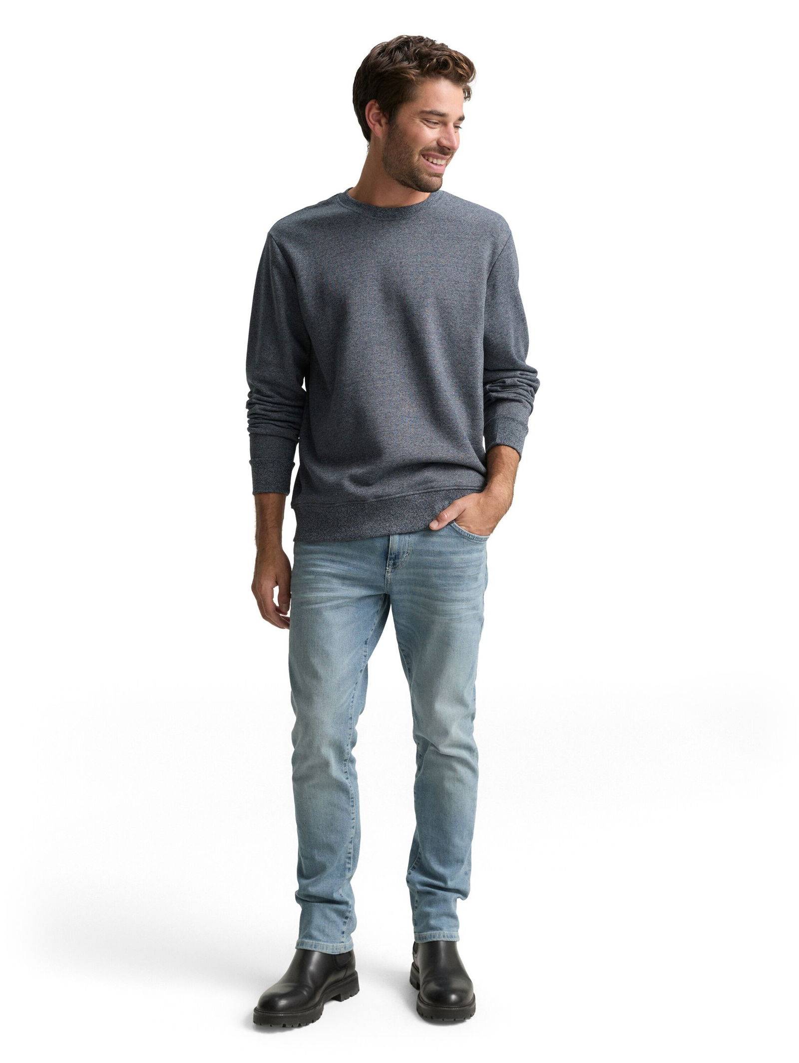 Tom Tailor | Tom Tailor Pullover | XL | navy grindle structure