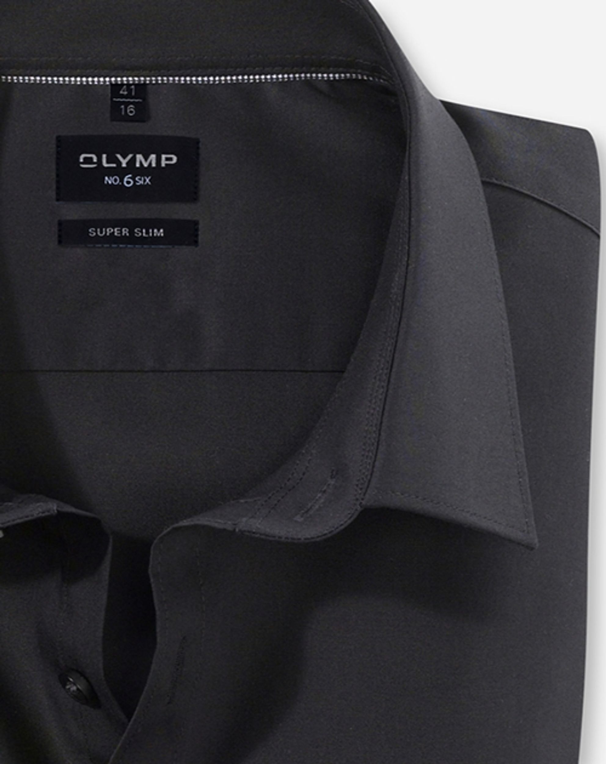 Olymp |  Olymp Hemd Modern Fit  | 46 | schwarz