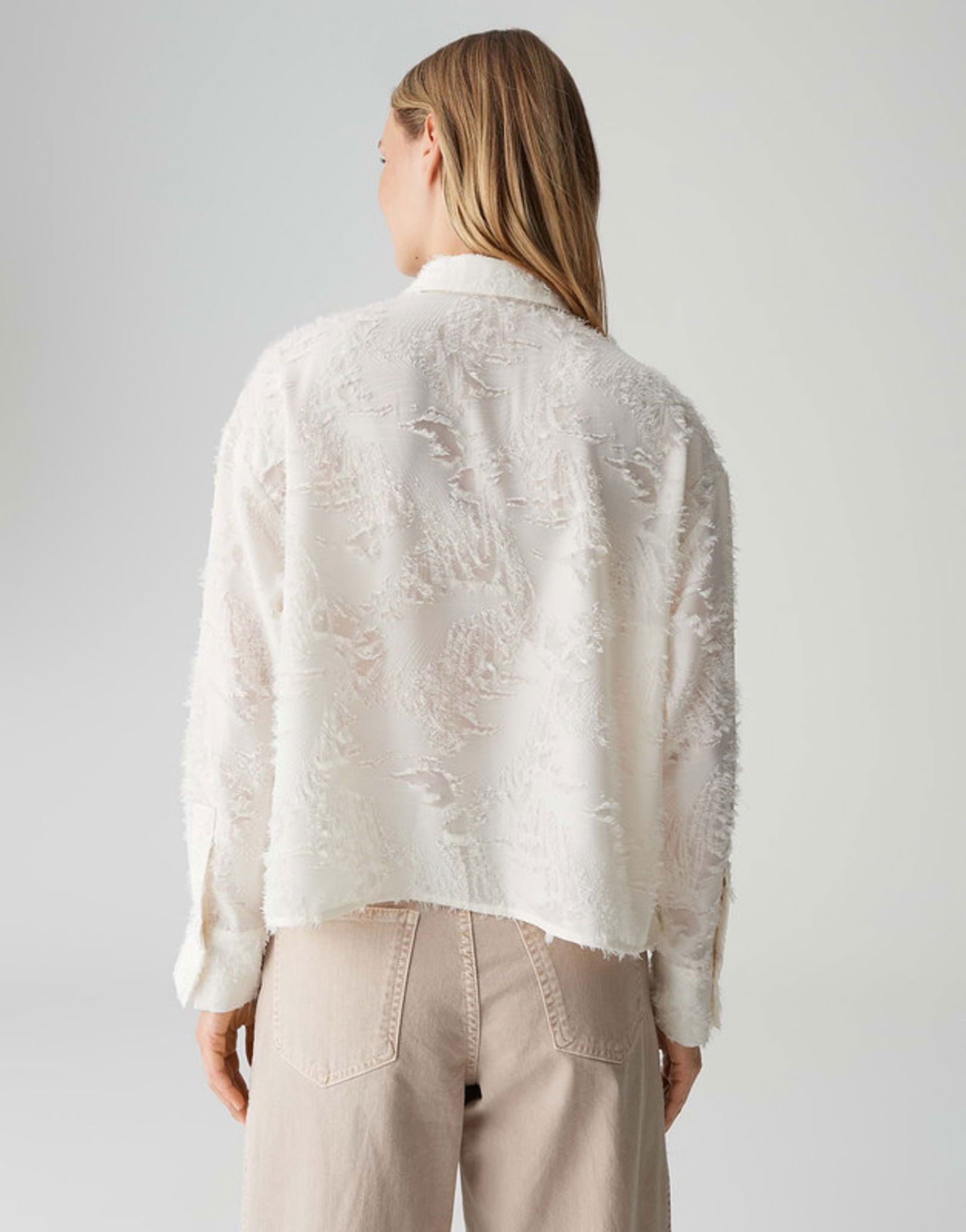 Opus |  Opus Druckbluse  | 40 | milk