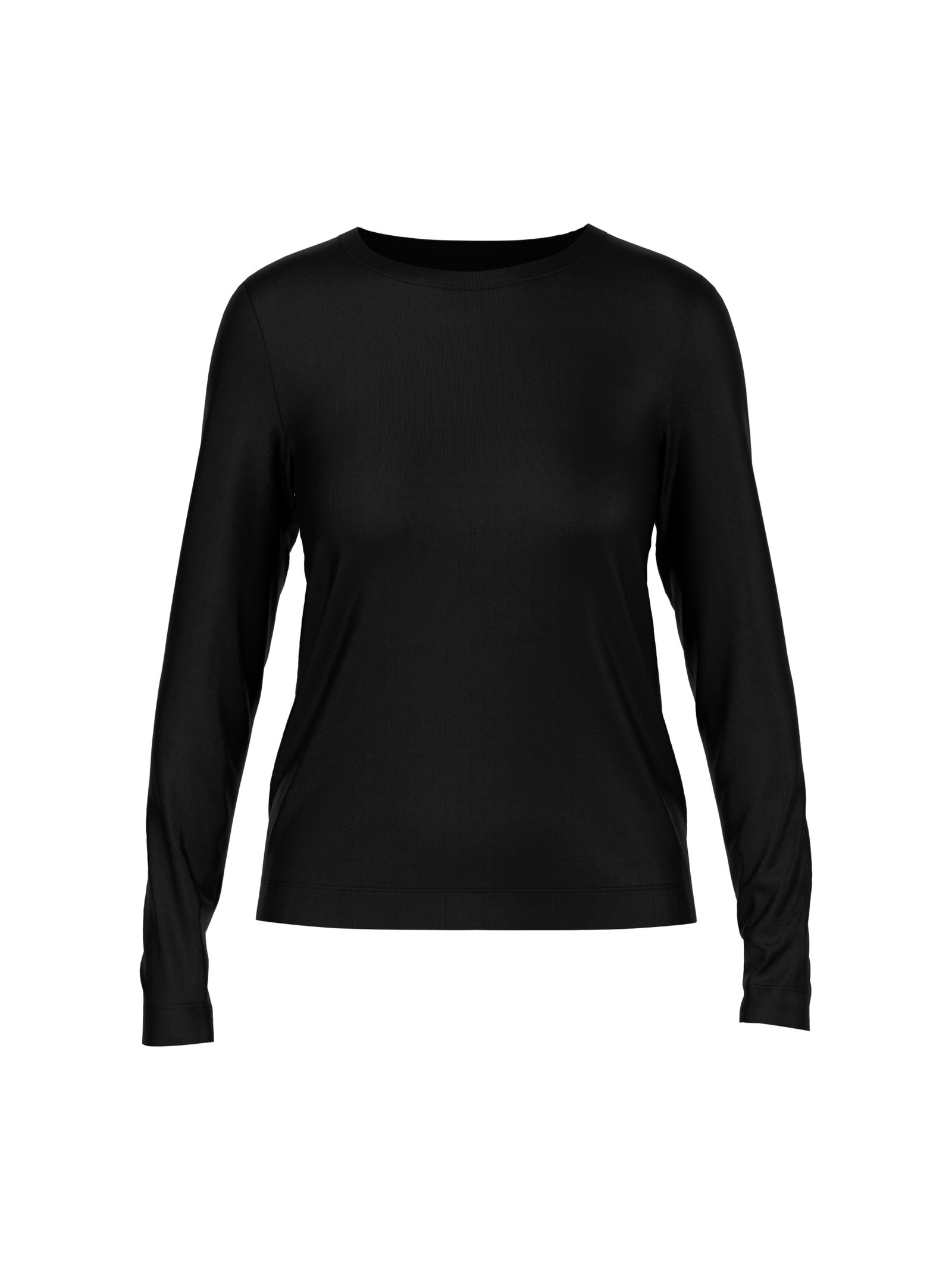 Klassisches Langarmshirt unifarben #1