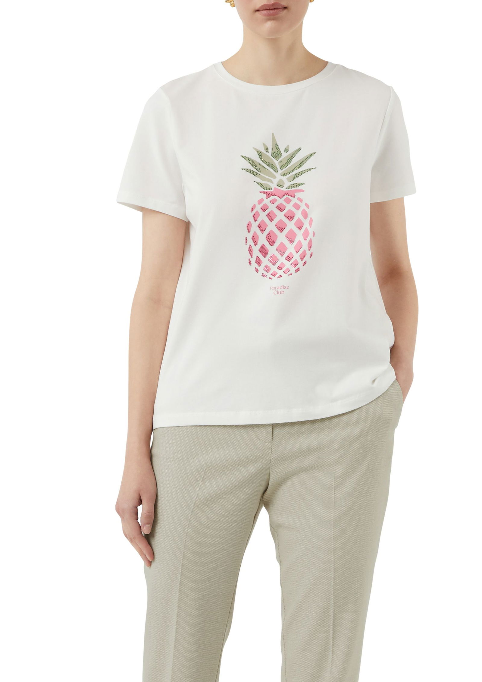 Comma |  Comma T-Shirt  | 42 | weiß