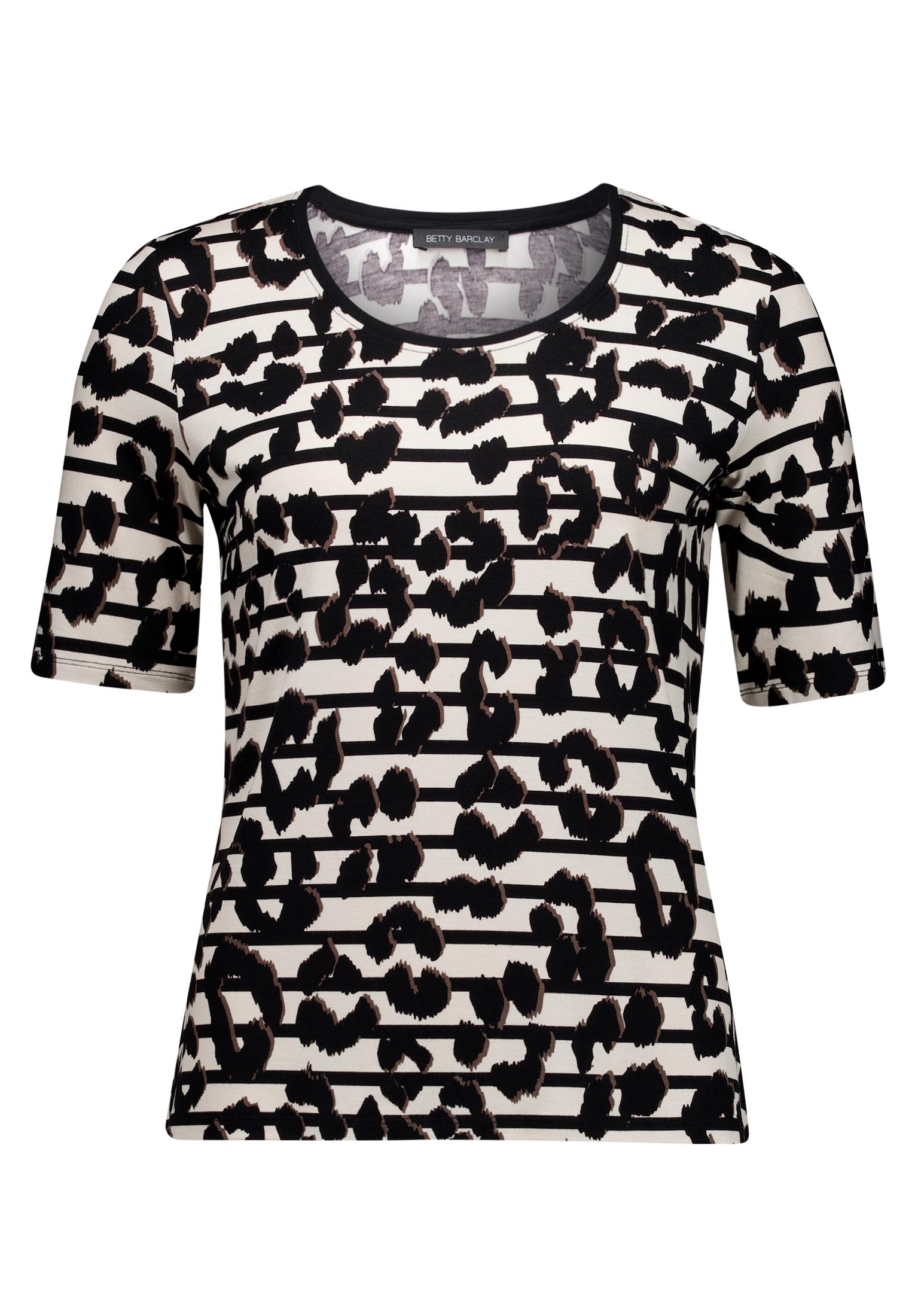 Shirt Kurz 1/2 Arm, Beige/Black #1