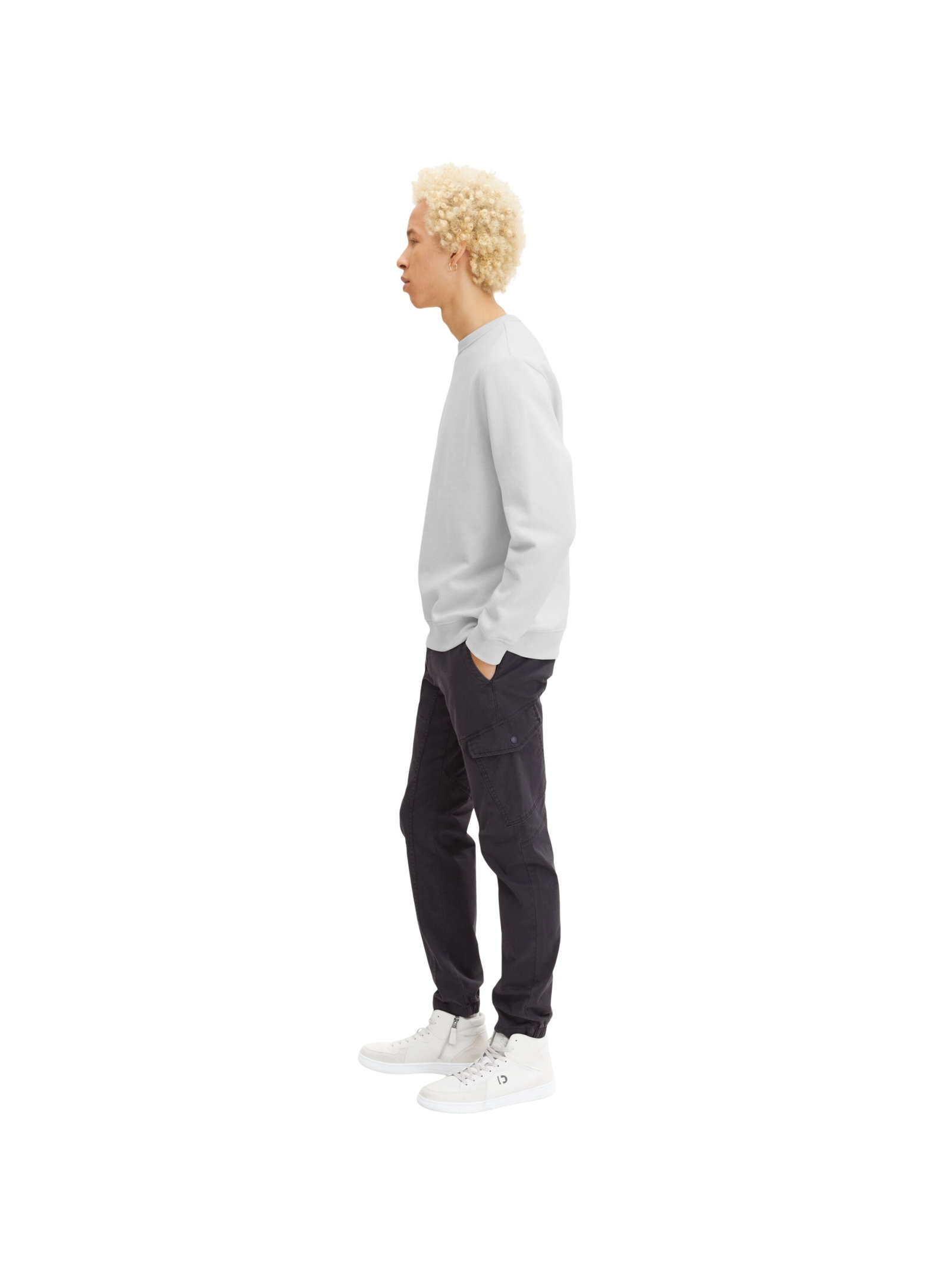 slim cargo pants, coal grey #6