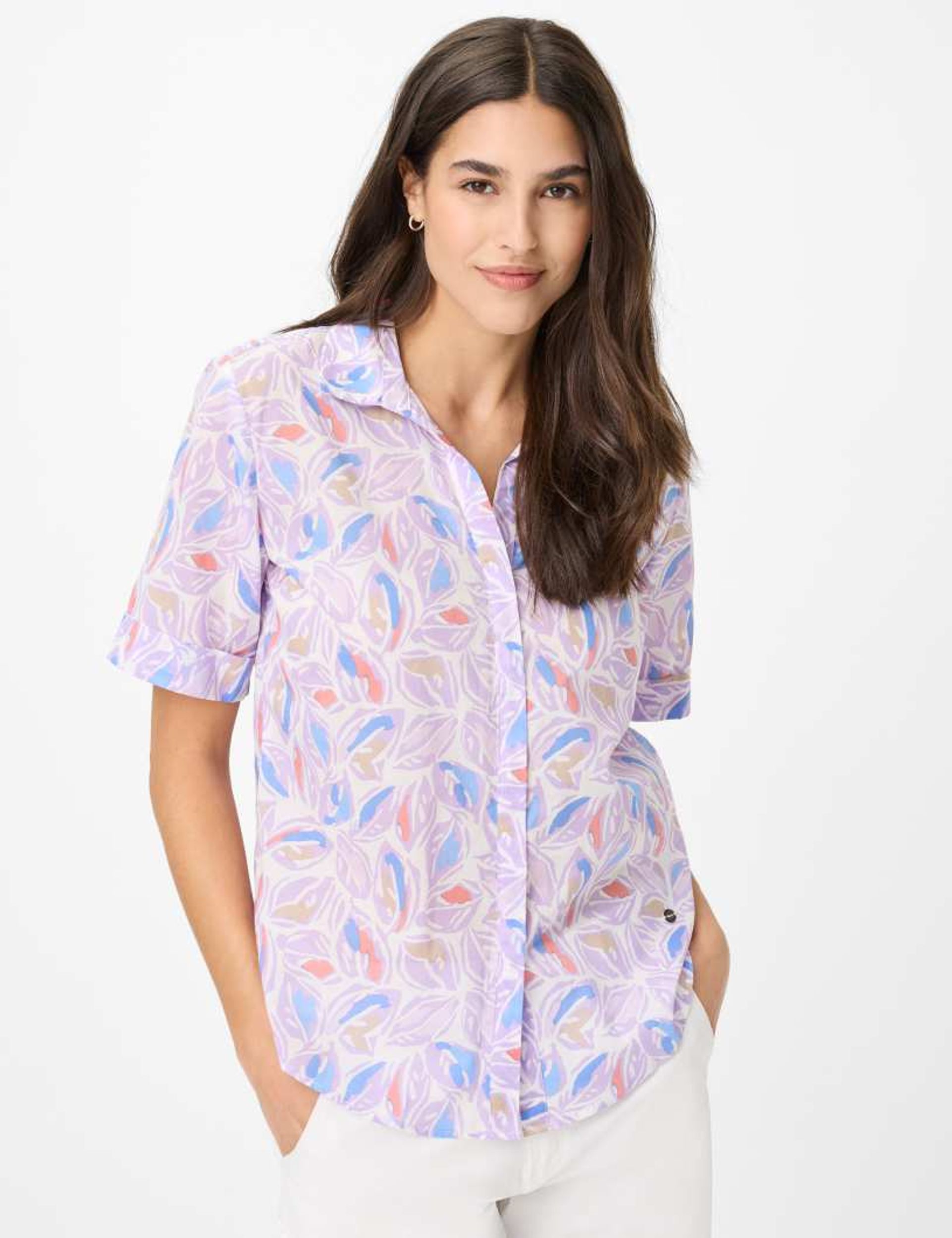 Brax |  Brax Druckbluse  | 46 | orchid