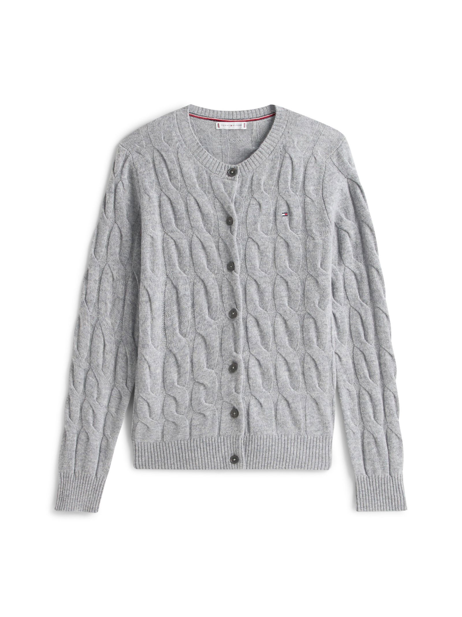 Tommy Hilfiger | Tommy Hilfiger Strickjacke | Cardigan | M | mid grey heather