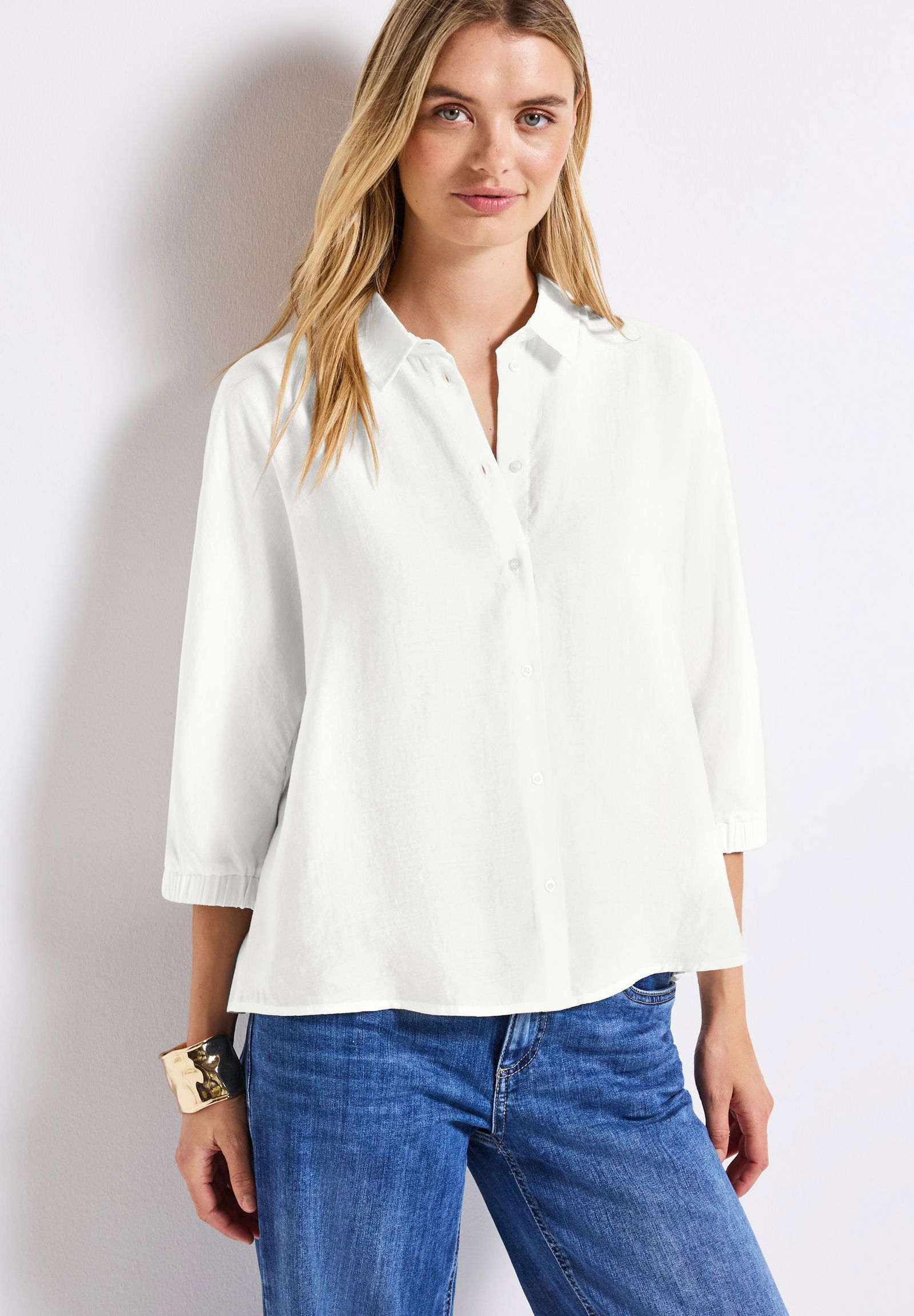 Street One |  Street One Druckbluse  | 40 | off white
