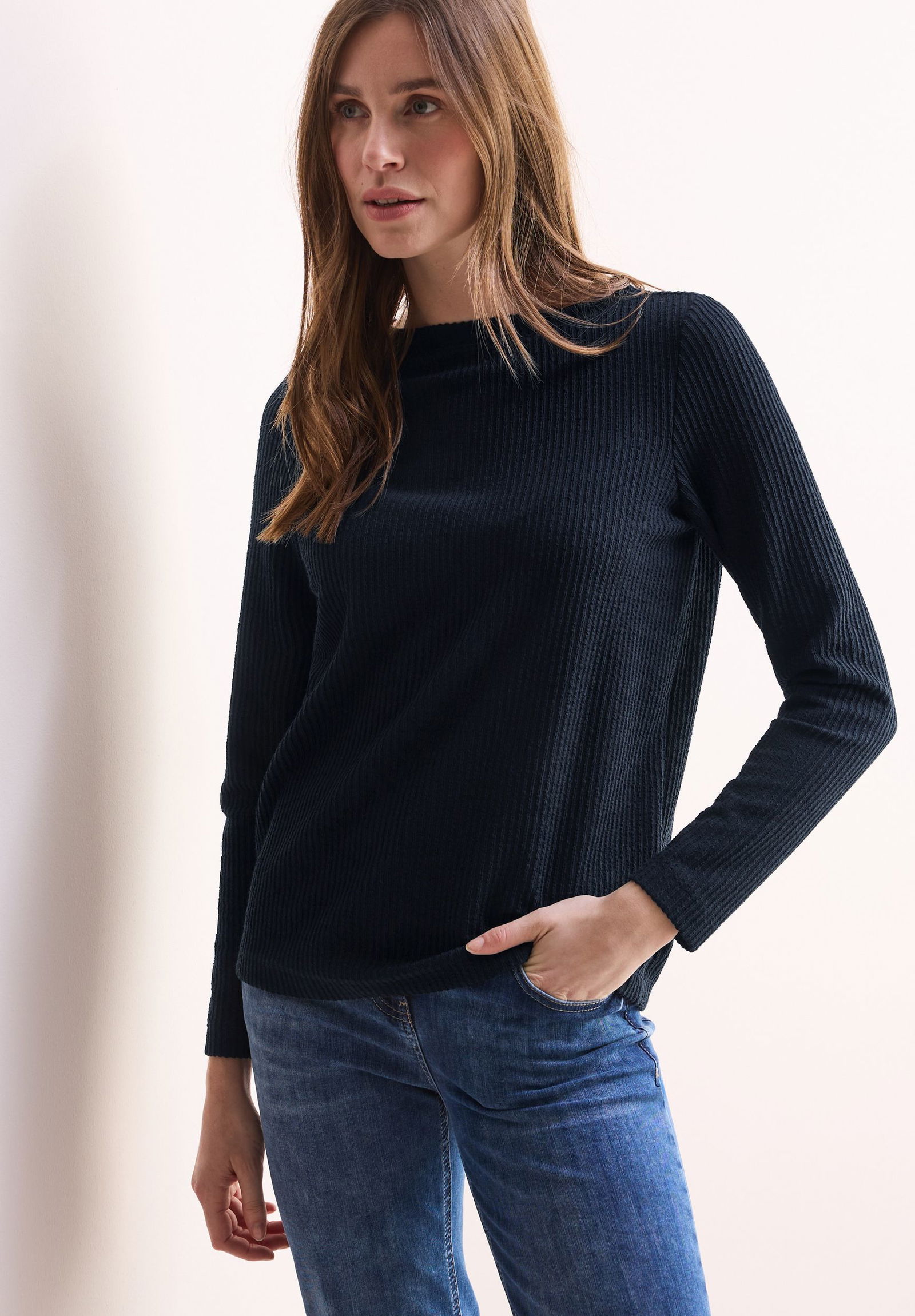 CECIL |  CECIL Longsleeve  | XL | universal blue