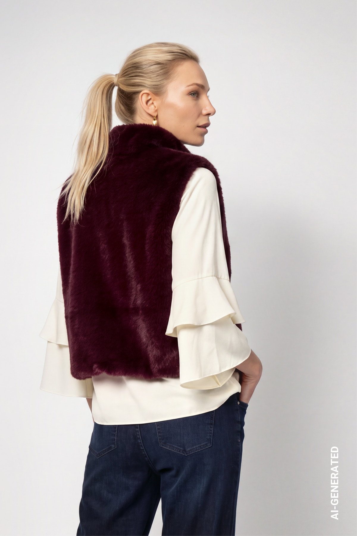 Weste, dark bordeaux #4