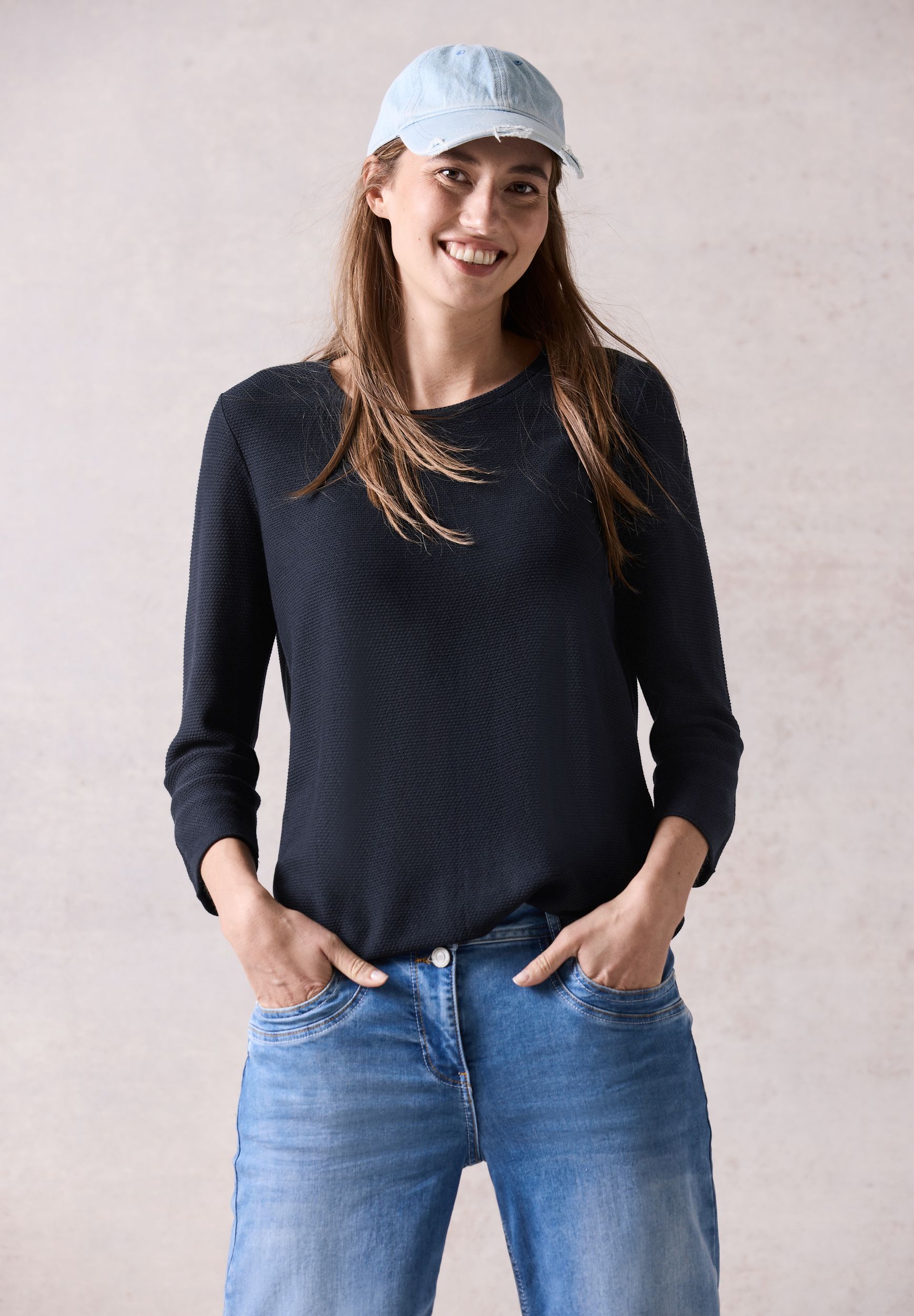 CECIL |  CECIL Pullover  | L | universal blue