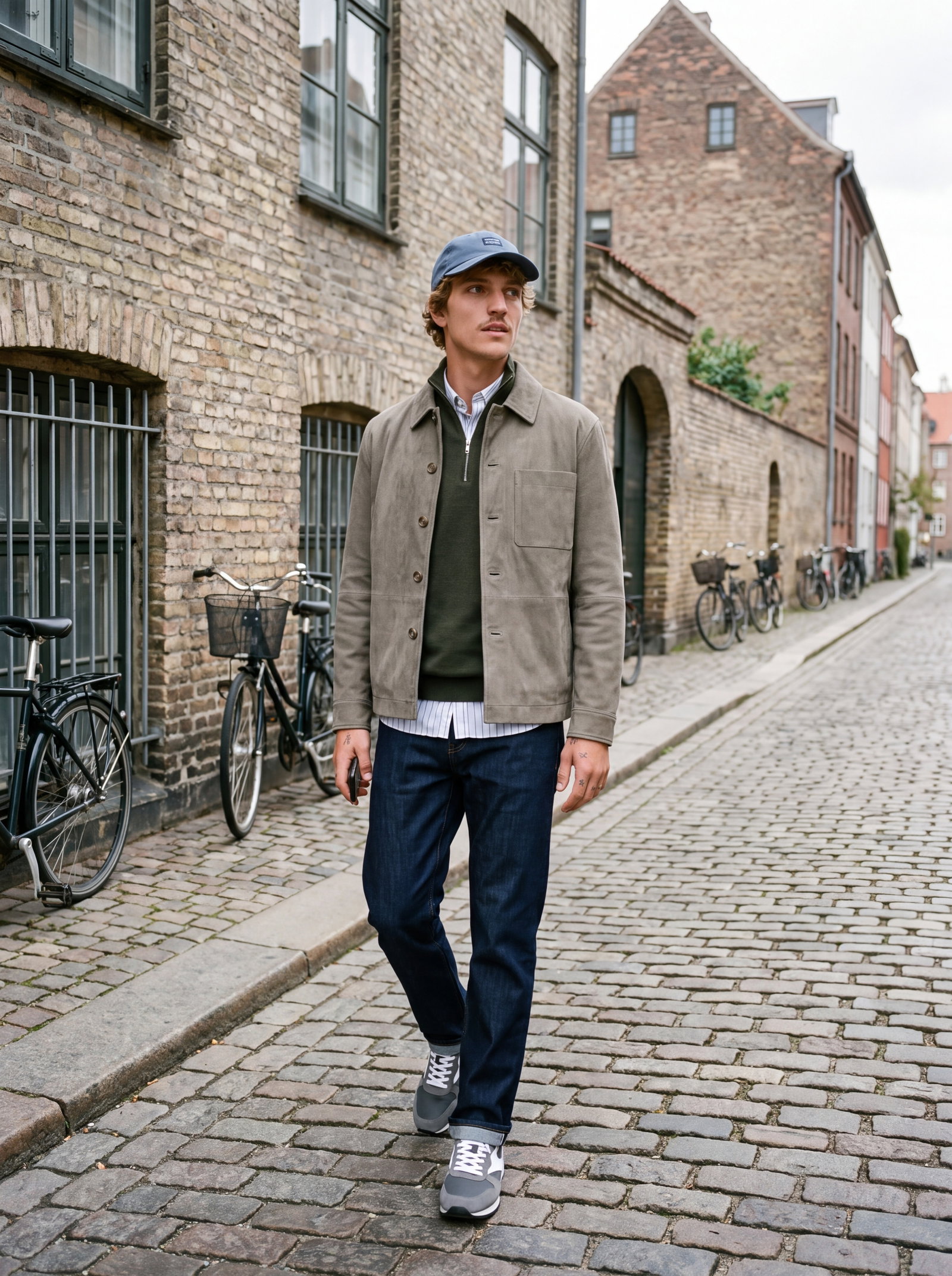 JPRBLAMILANO STITCH KNIT HALF ZIP S, Rosin/Melange #3