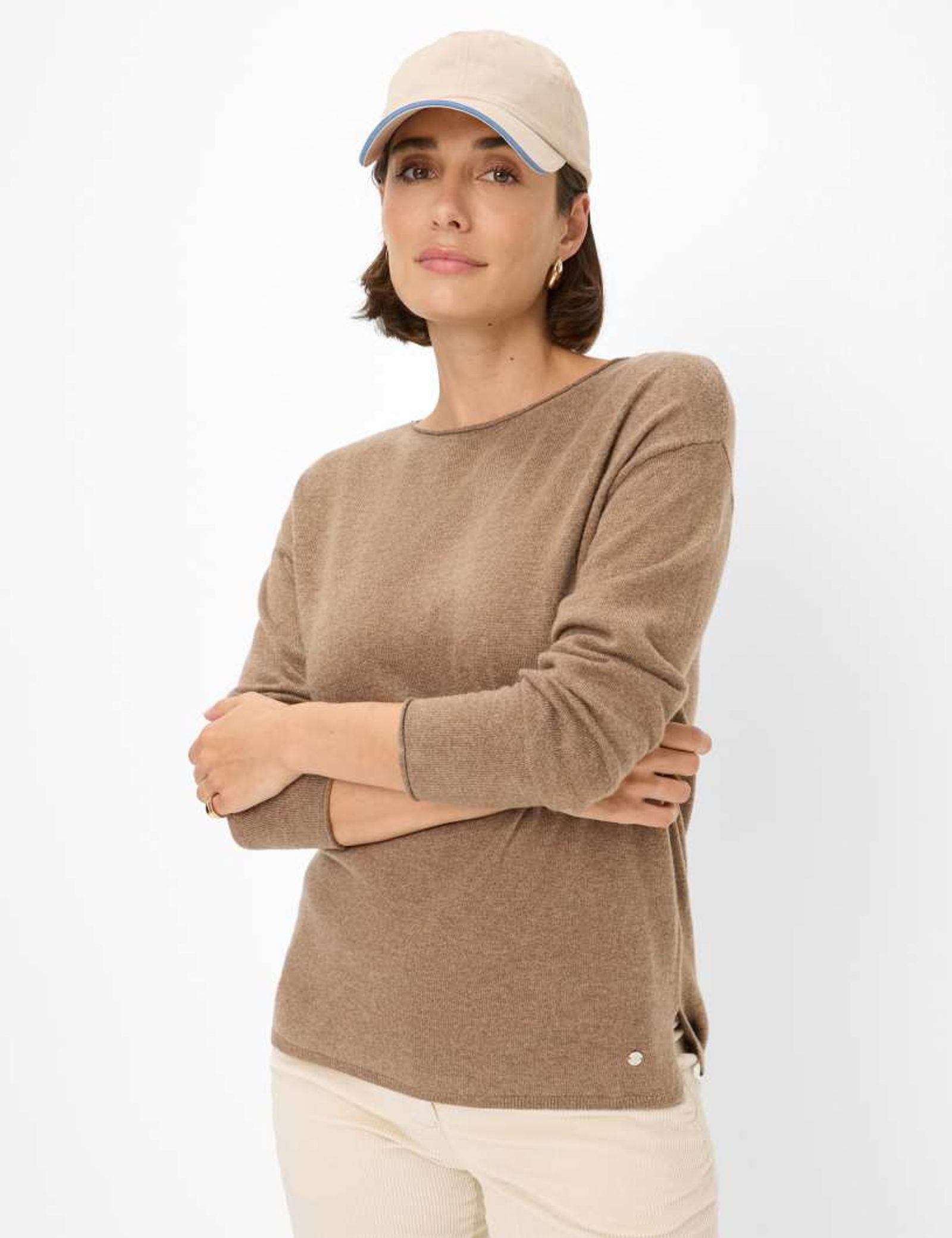 Brax | Brax Kaschmir-Pullover | 40 | nougat