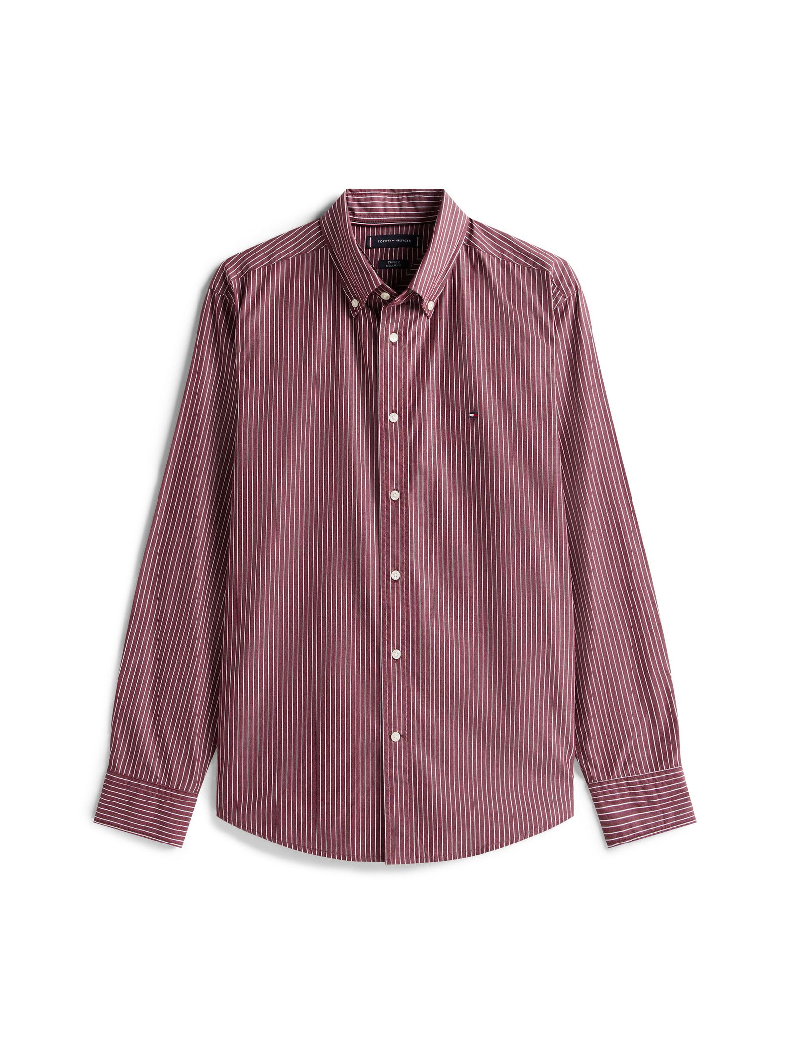  | CORE HAIRLINE POPLIN RF SHIRT, RED | XXL | breton fierce red/ecru