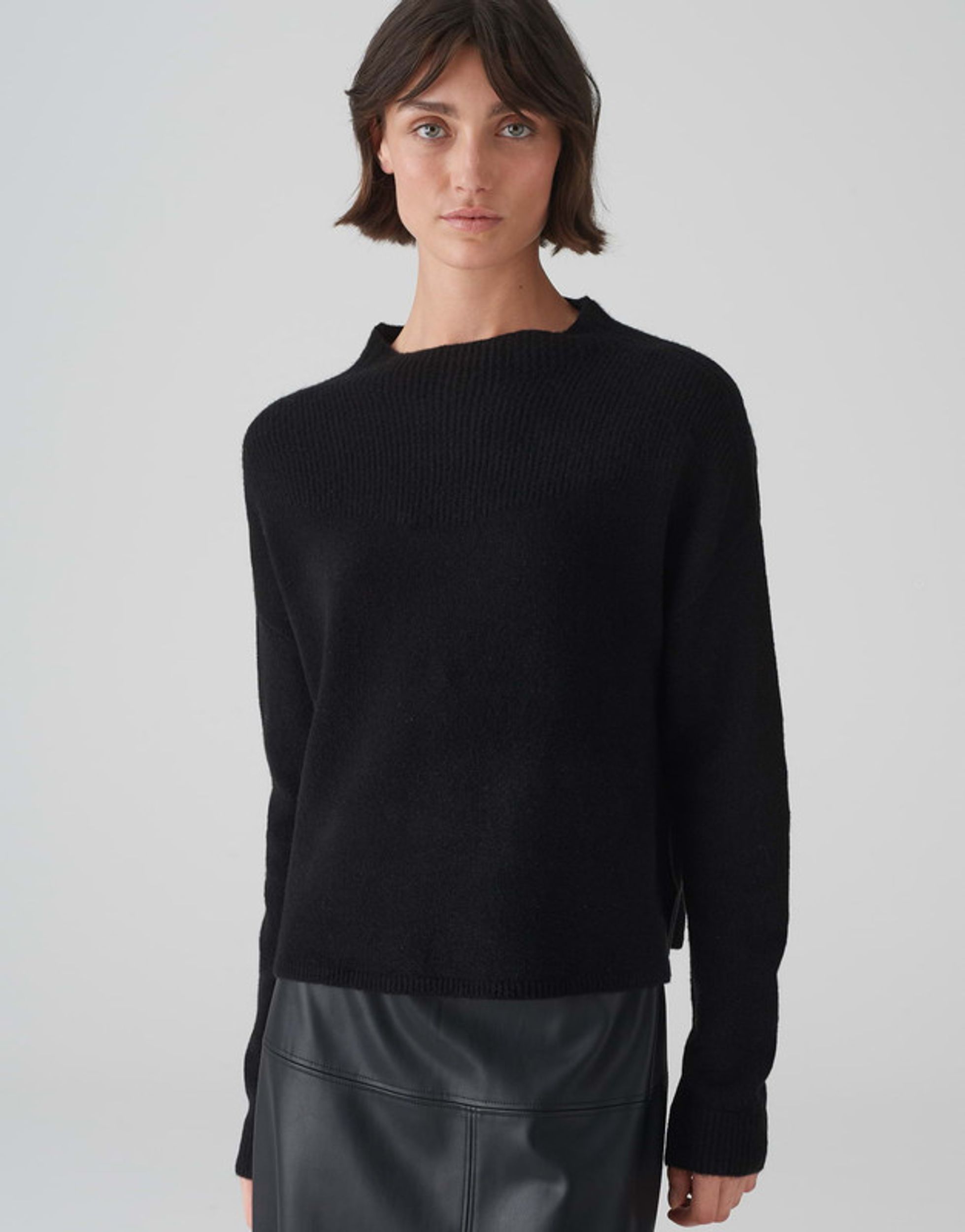 Opus |  Opus Feinstrickpullover "Pasika" | 40 | black